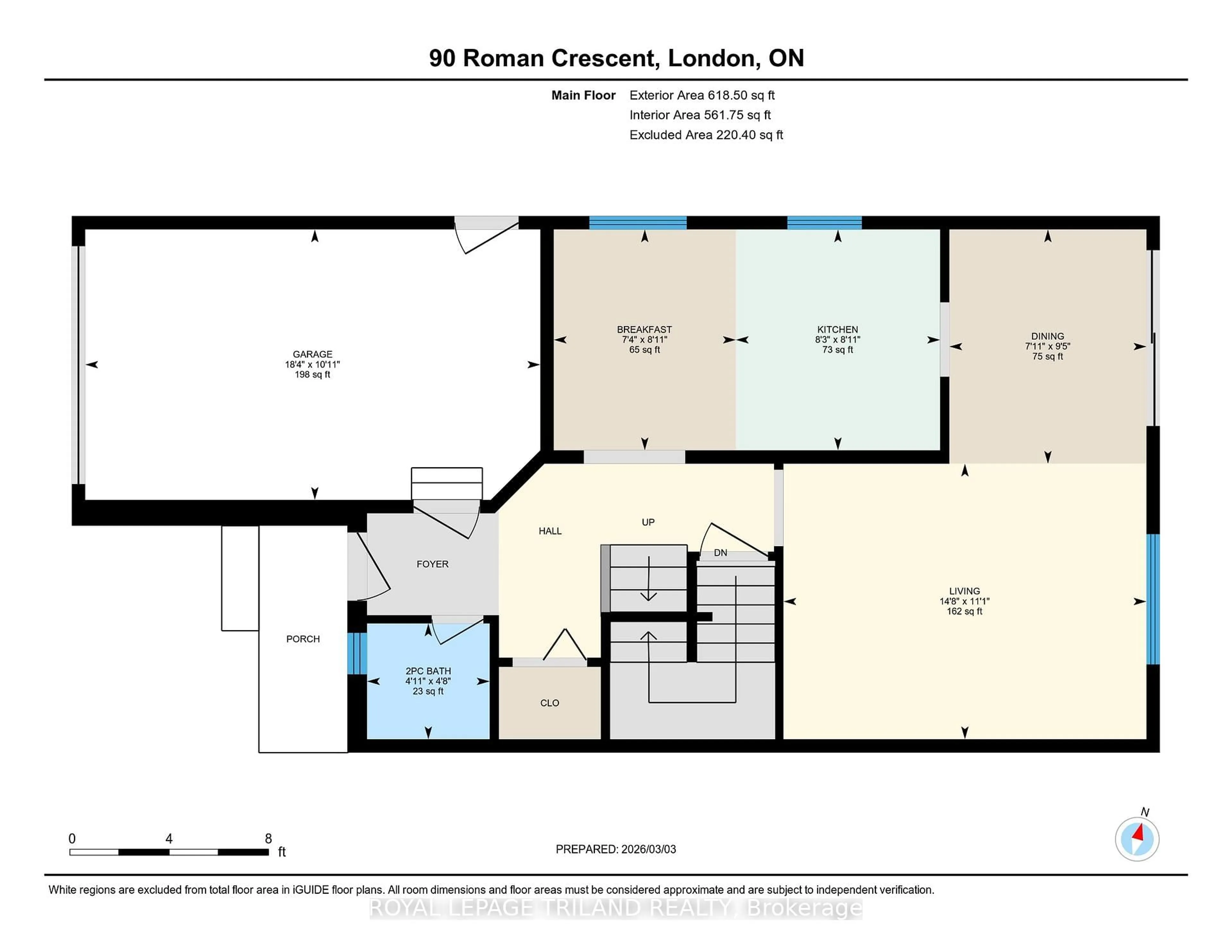 Floor plan for 90 Roman Cres, London East Ontario N5V 4W3