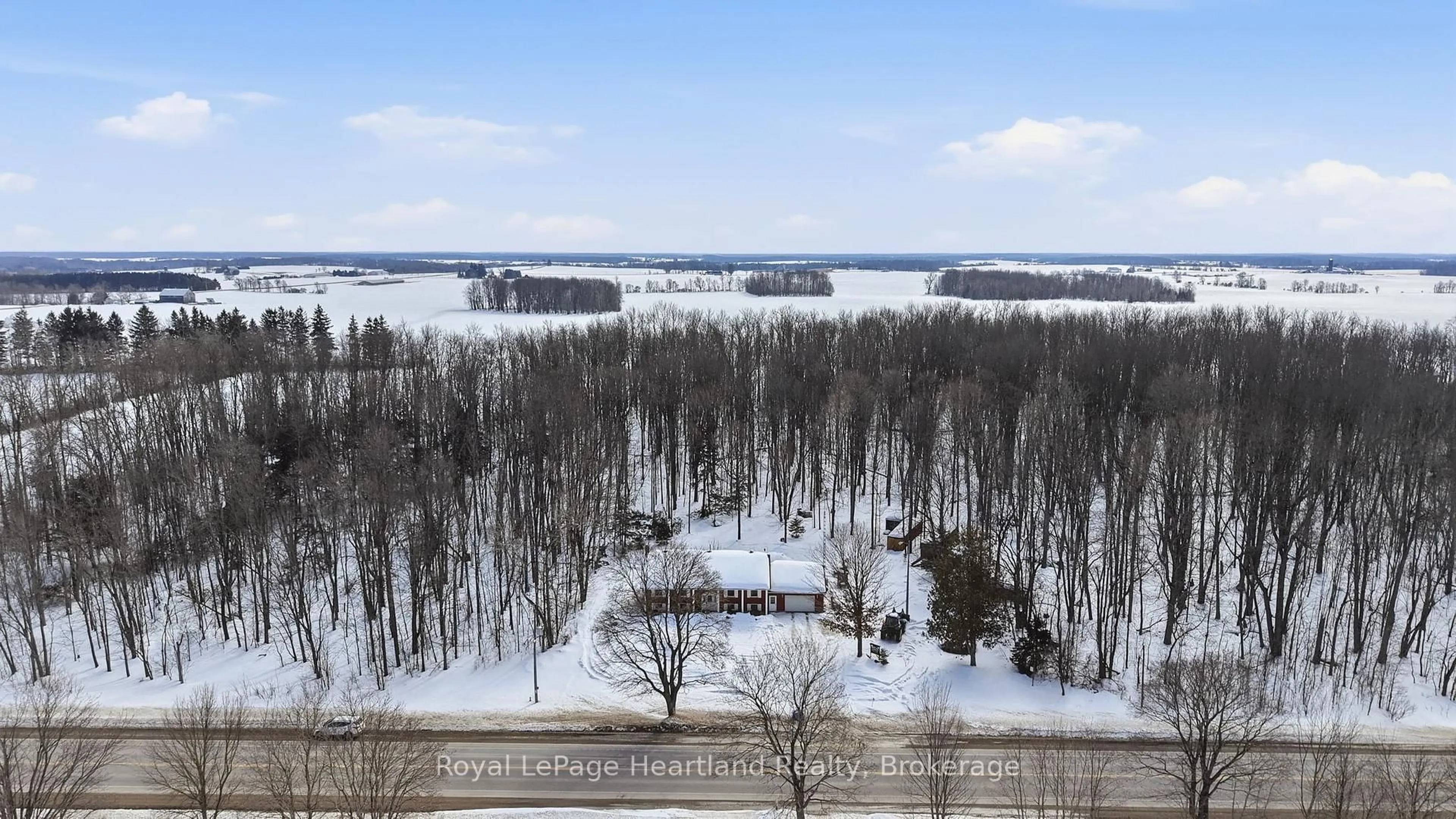 A pic from outside/outdoor area/front of a property/back of a property/a pic from drone, water/lake/river/ocean view for 5427 Highway 87, Minto Ontario N0G 1Z0