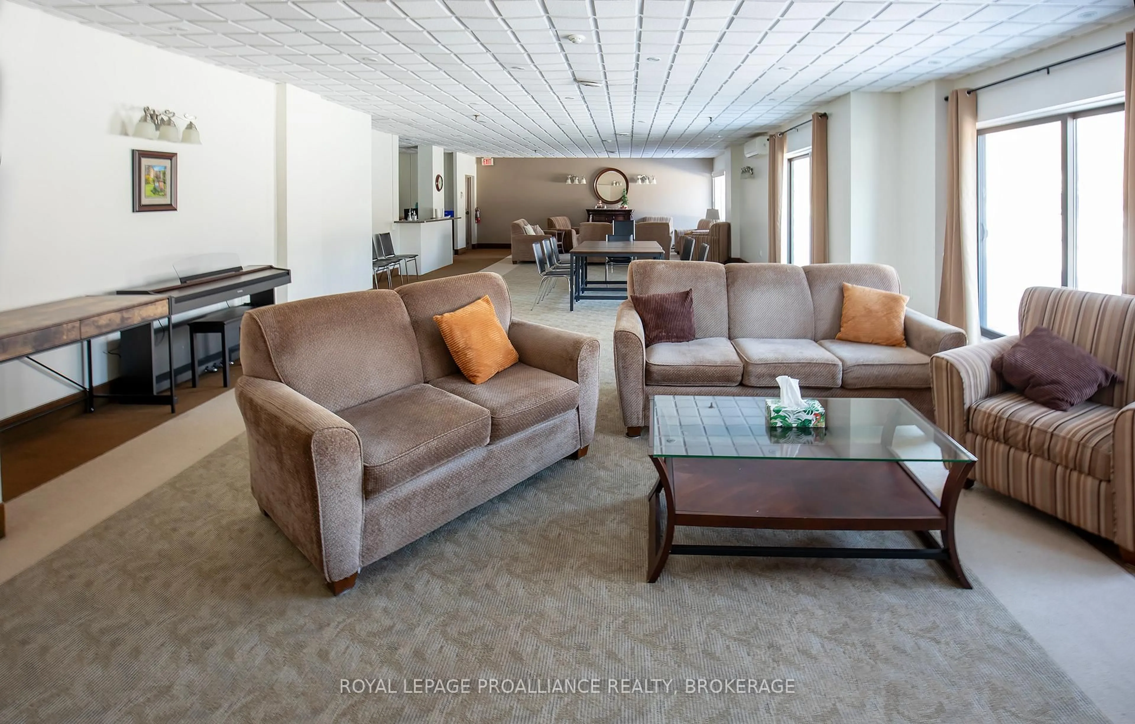 Living room with furniture, carpet floor for 120 Barrett Crt #302, Kingston Ontario K7L 5H6