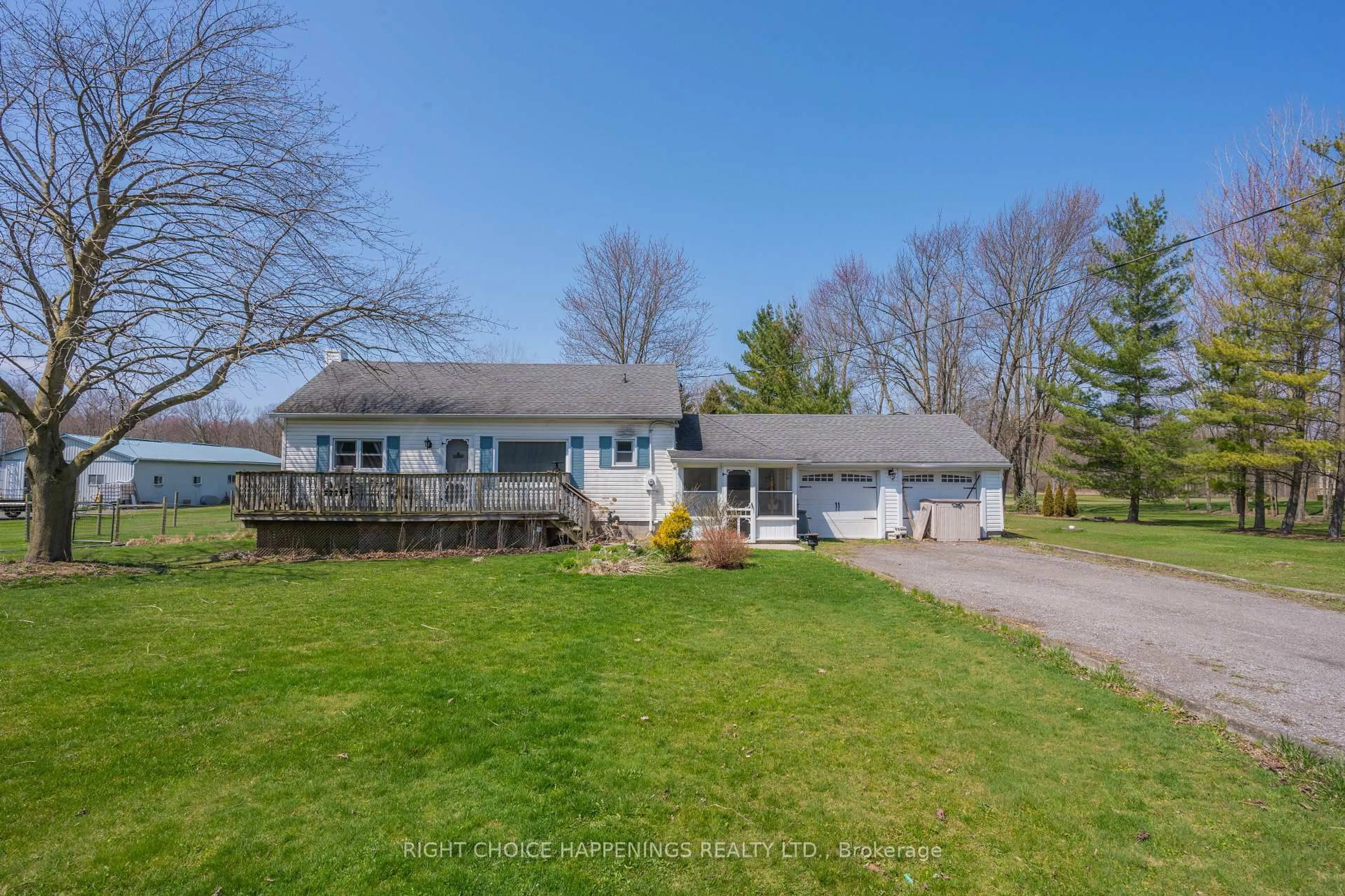 A pic from outside/outdoor area/front of a property/back of a property/a pic from drone, street for 63058 Perry Rd, Wainfleet Ontario L0S 1V0