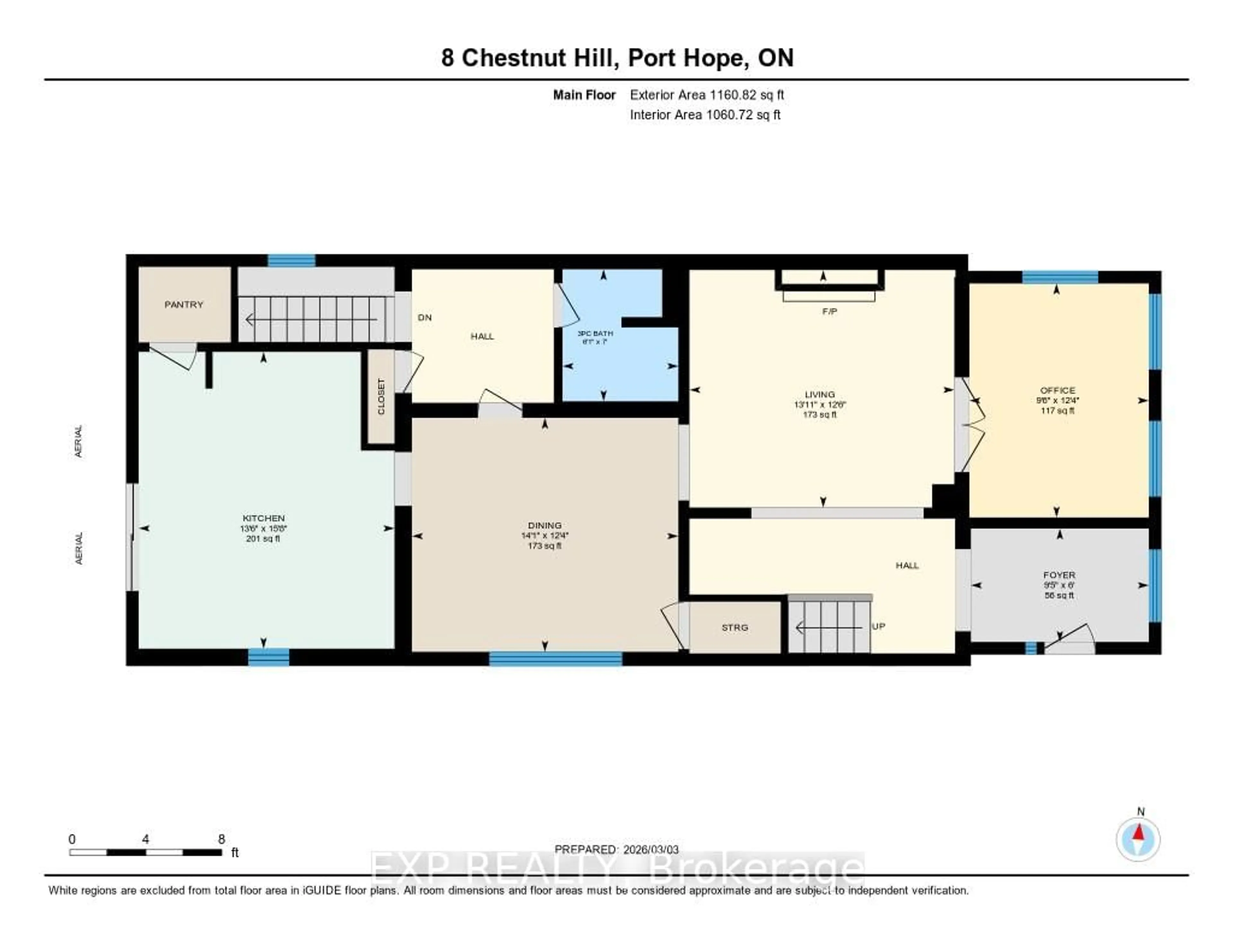 Floor plan for 8 Chestnut Hill, Port Hope Ontario L1A 2B2