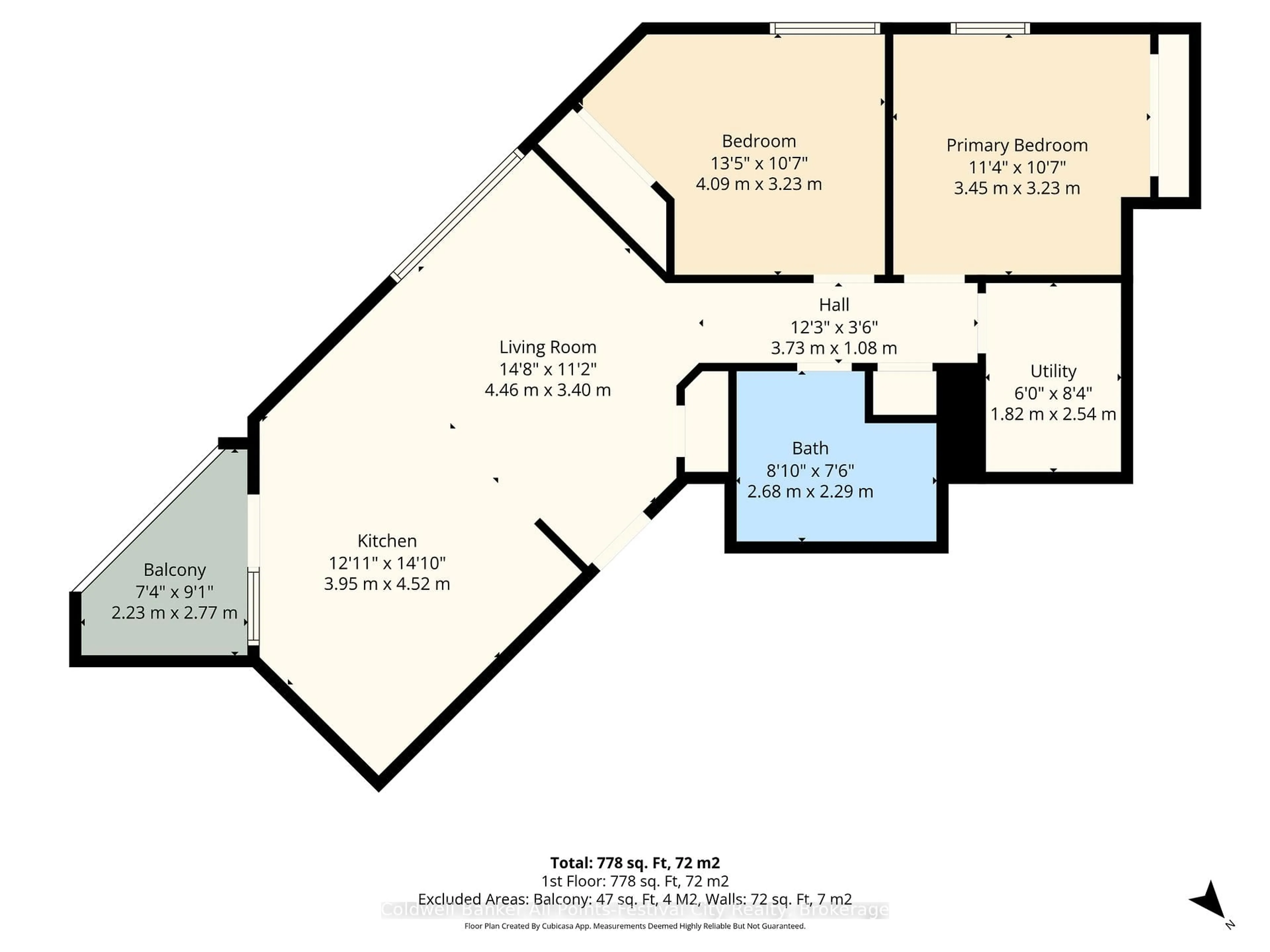 Floor plan for 35 St David St #206, Goderich Ontario N7A 1L4