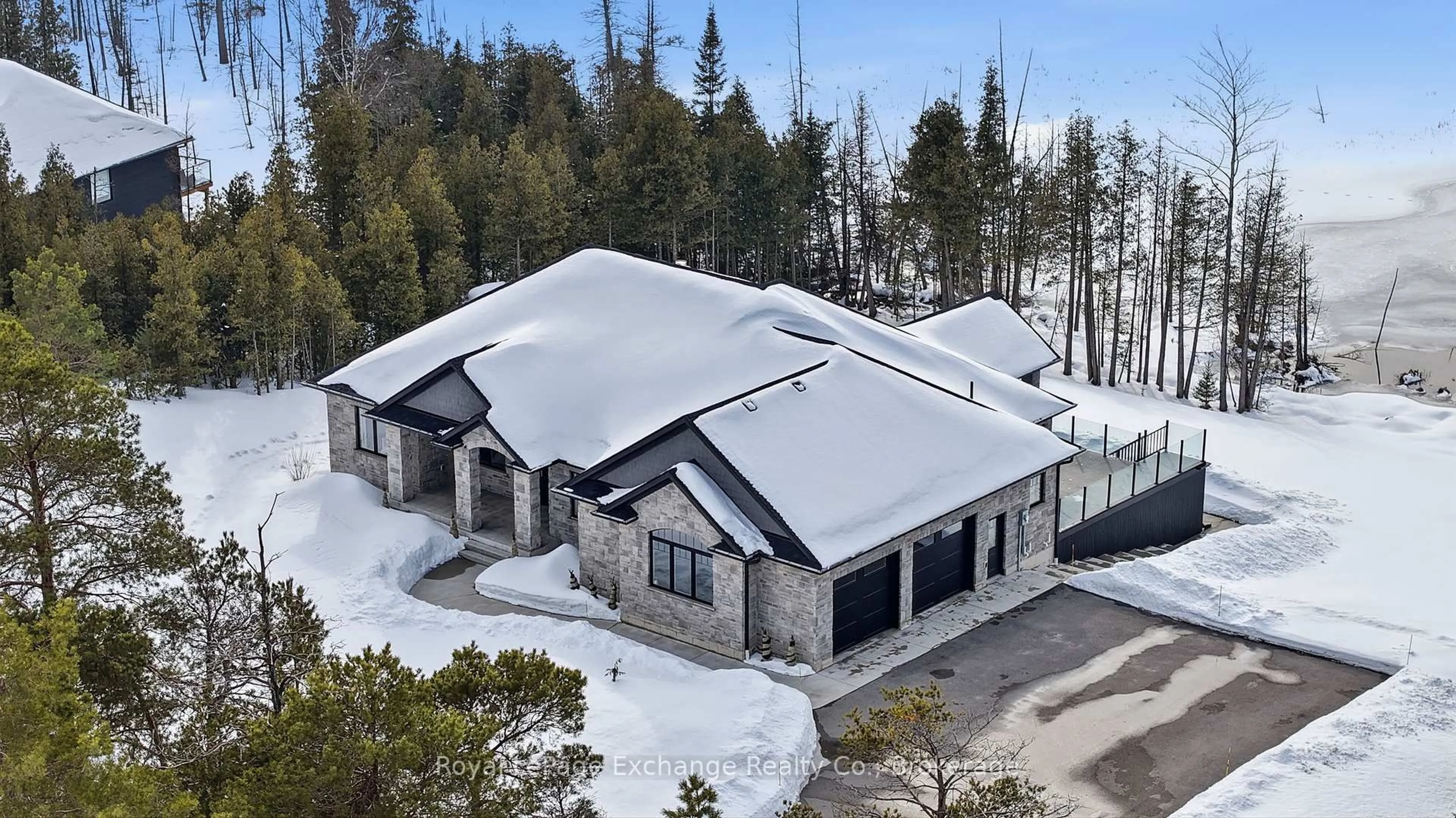 A pic from outside/outdoor area/front of a property/back of a property/a pic from drone, building for 150 Louise Creek Cres, West Grey Ontario N0G 1S0