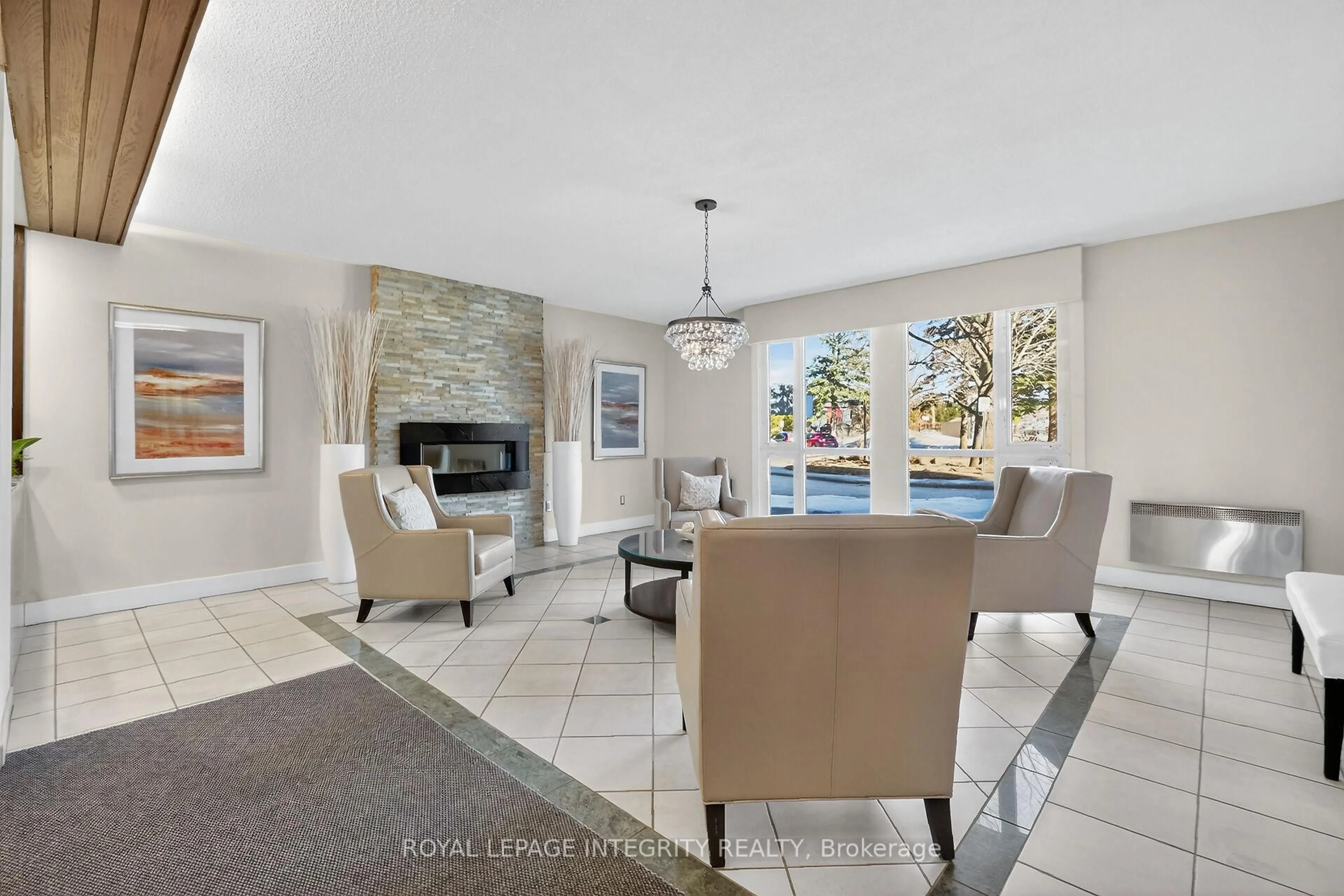 Living room with furniture, ceramic/tile floor for 1025 Richmond Rd #2608, Ottawa Ontario K2B 8G8