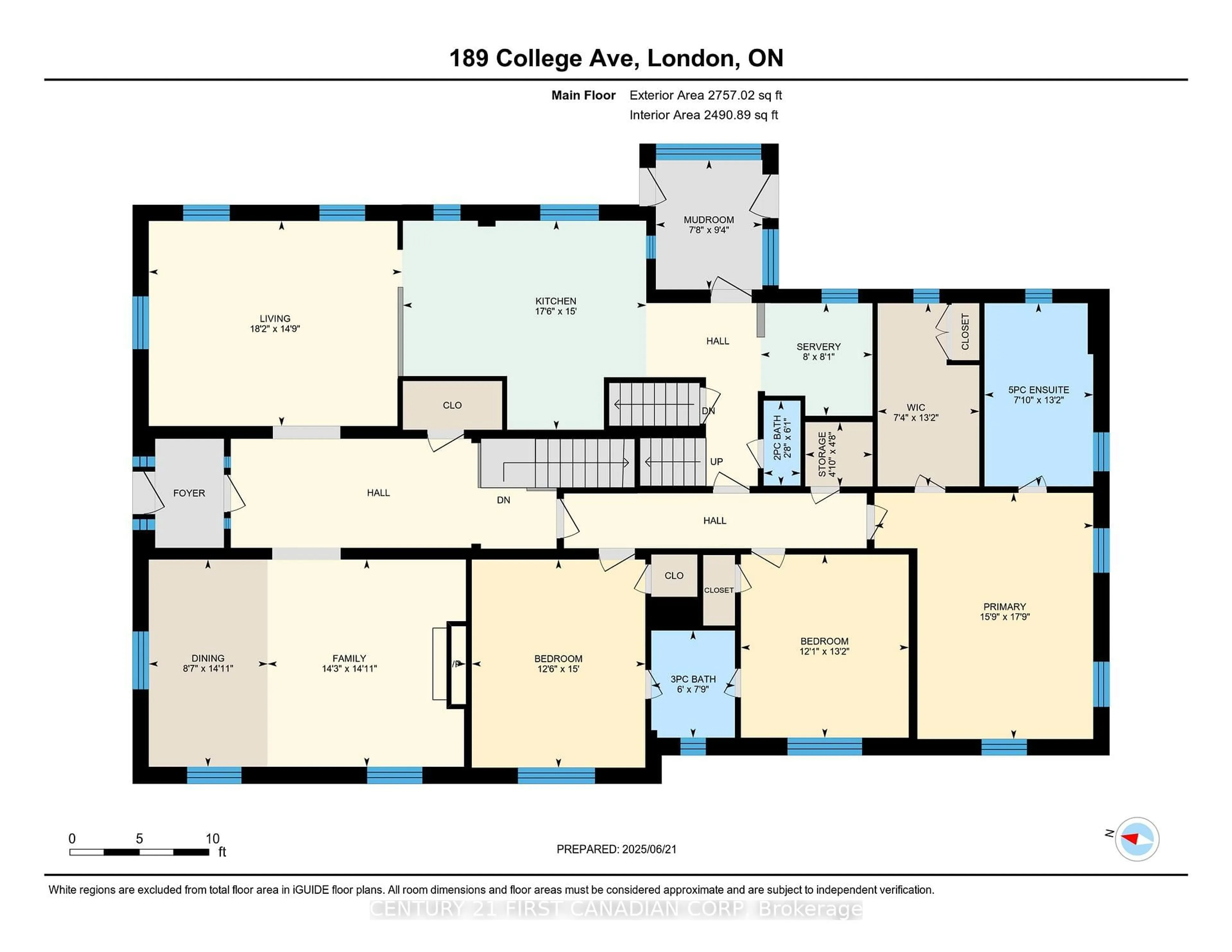 Floor plan for 189 College Ave, London East Ontario N6A 1X9
