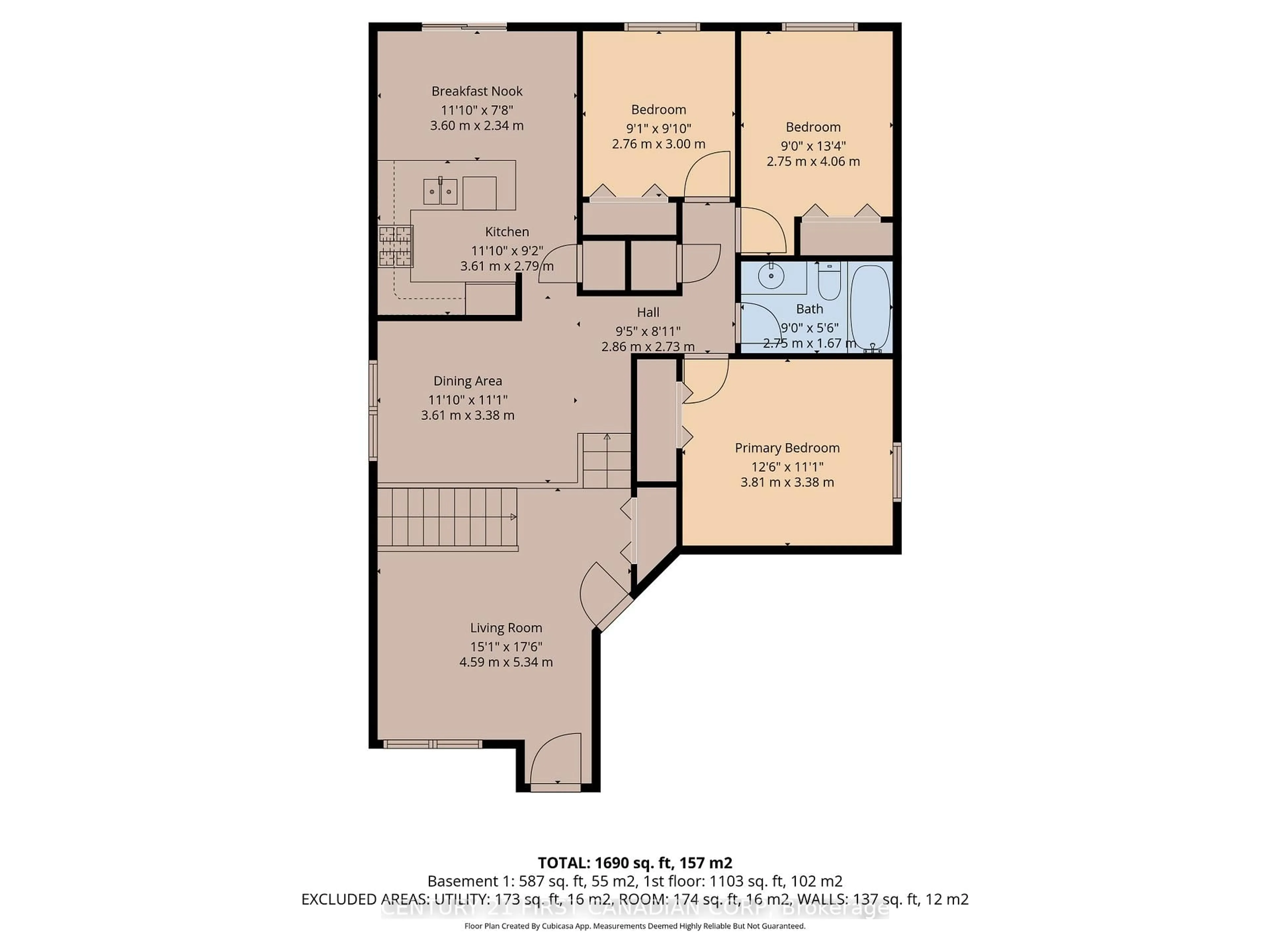 Floor plan for 54 Willow Cres, Strathroy-Caradoc Ontario N7G 4G3