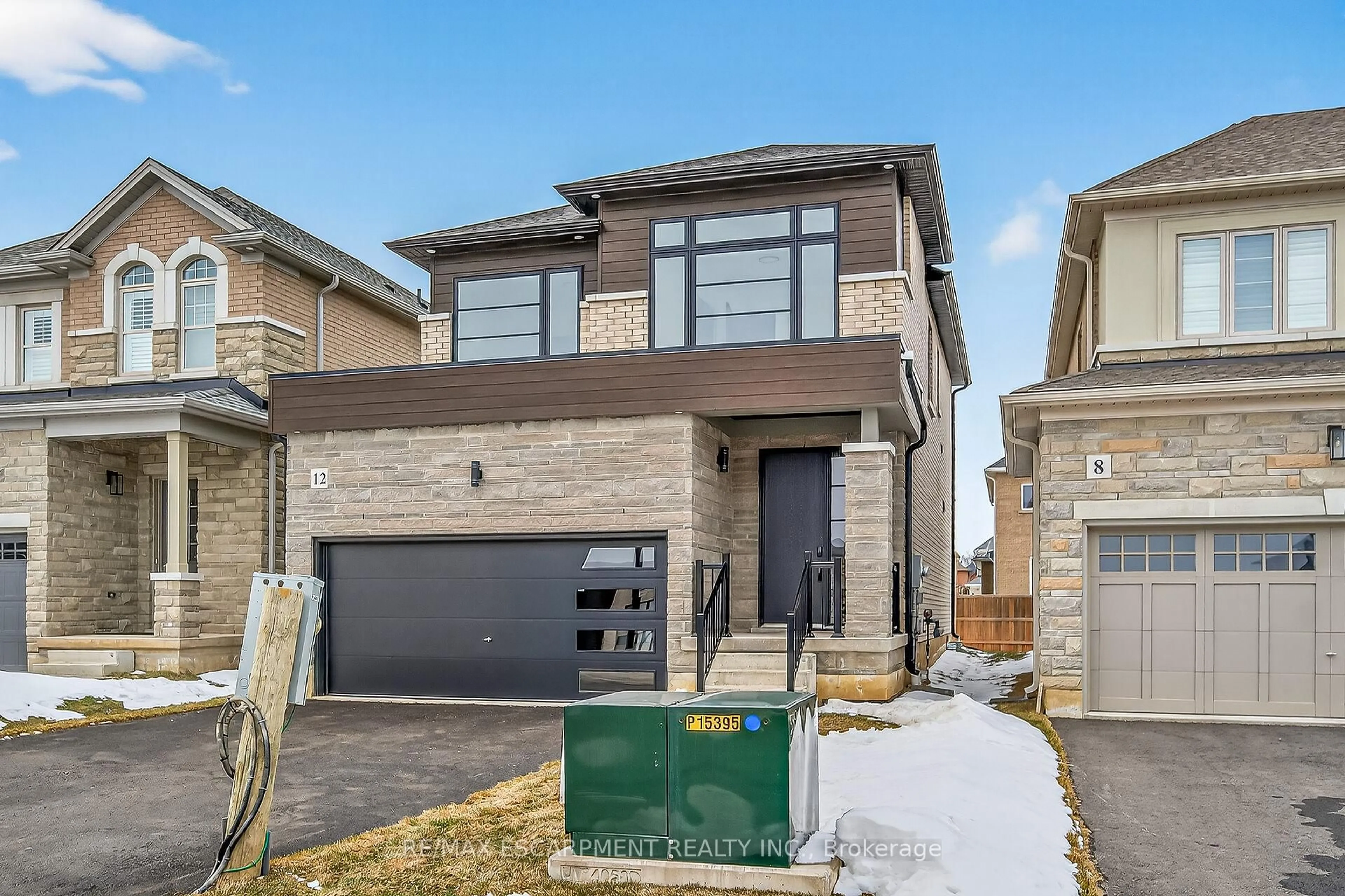 Home with brick exterior material, street for 12 Shady Oaks Tr, Hamilton Ontario L9B 0E9