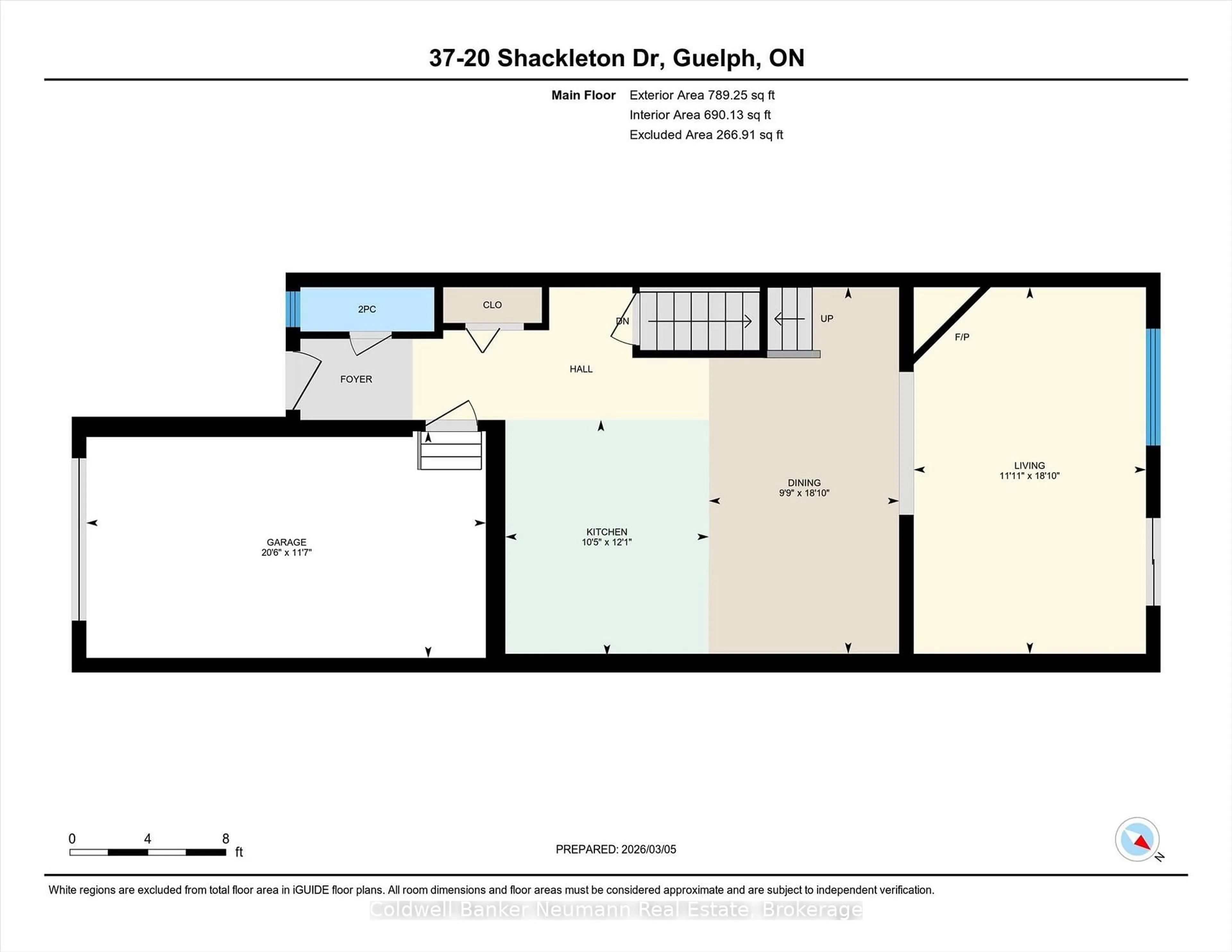 Floor plan for 20 Shackleton Dr #37, Guelph Ontario N1E 0C5