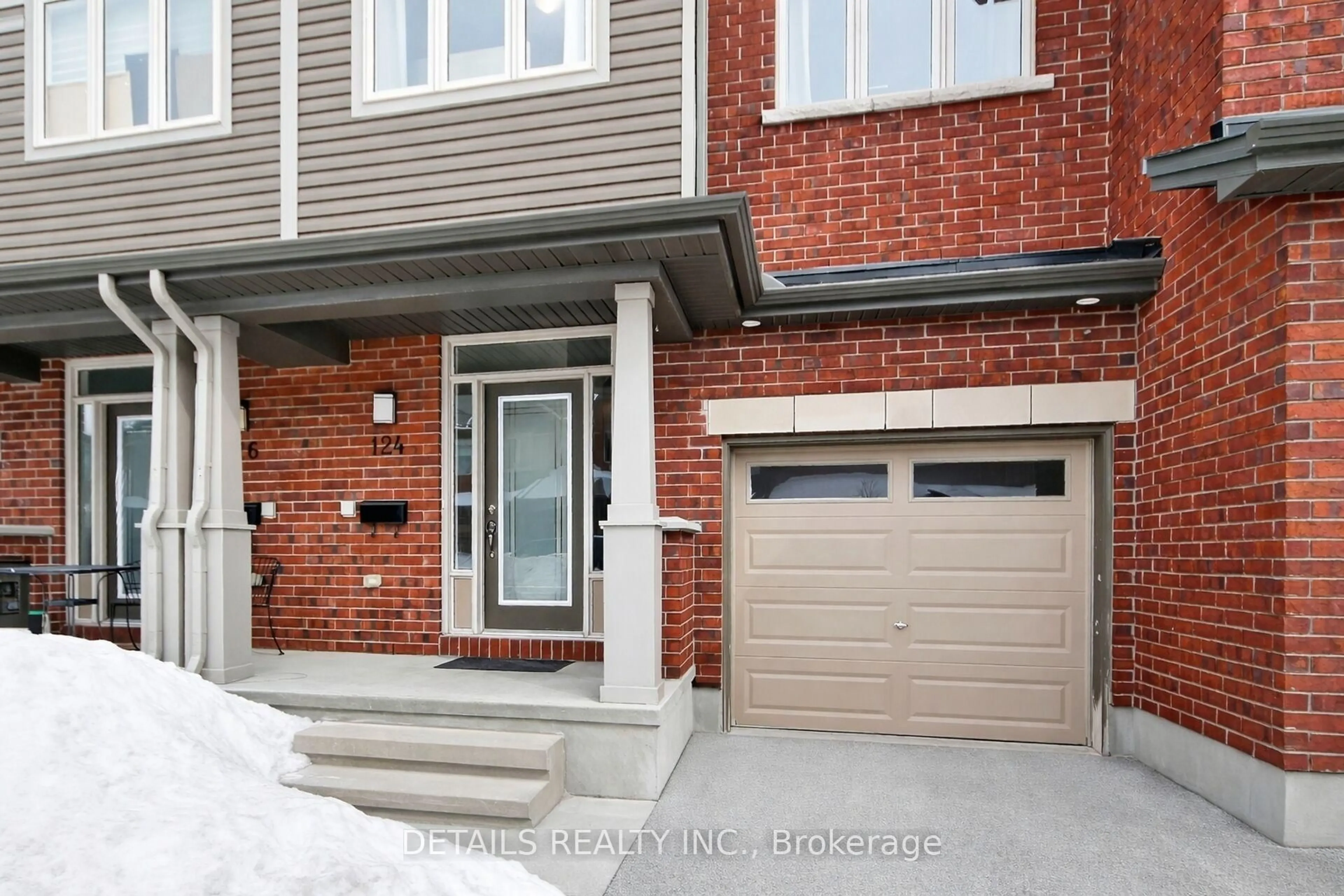 Home with brick exterior material, street for 124 Overberg Way, Ottawa Ontario K2S 0J7
