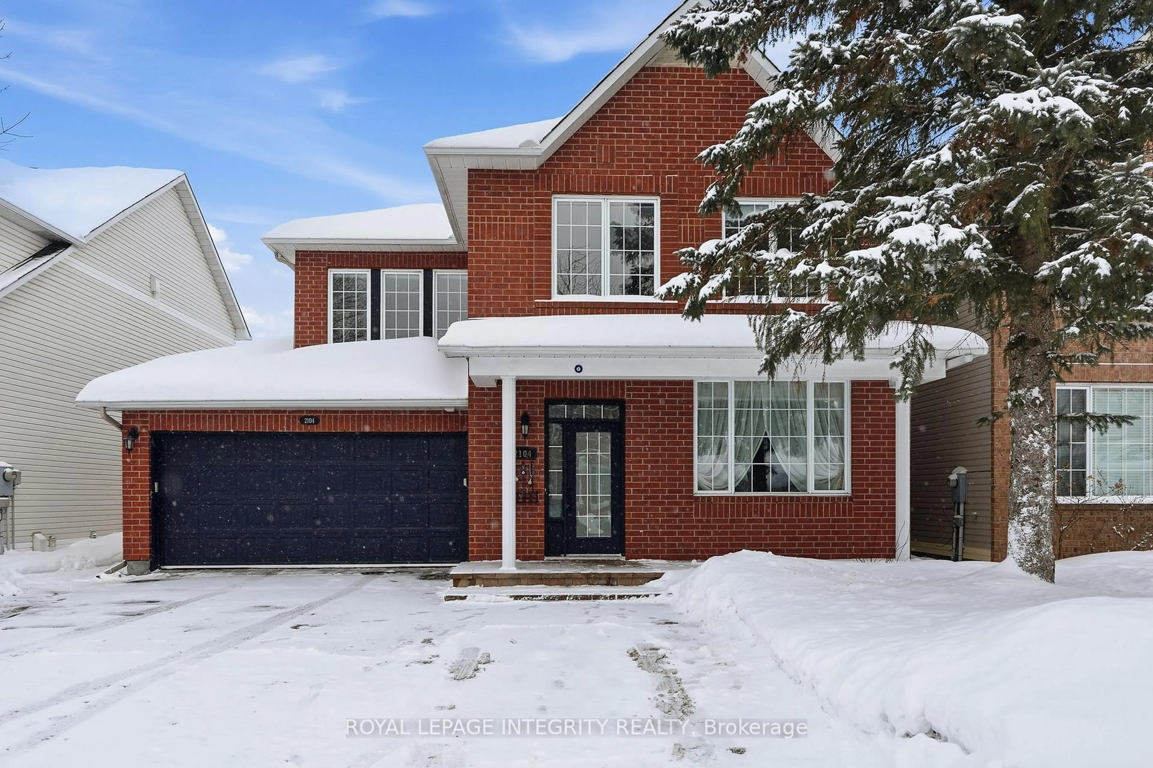 Home with brick exterior material, street for 2104 Sandy Oaks Dr, Ottawa Ontario K1W 1H5