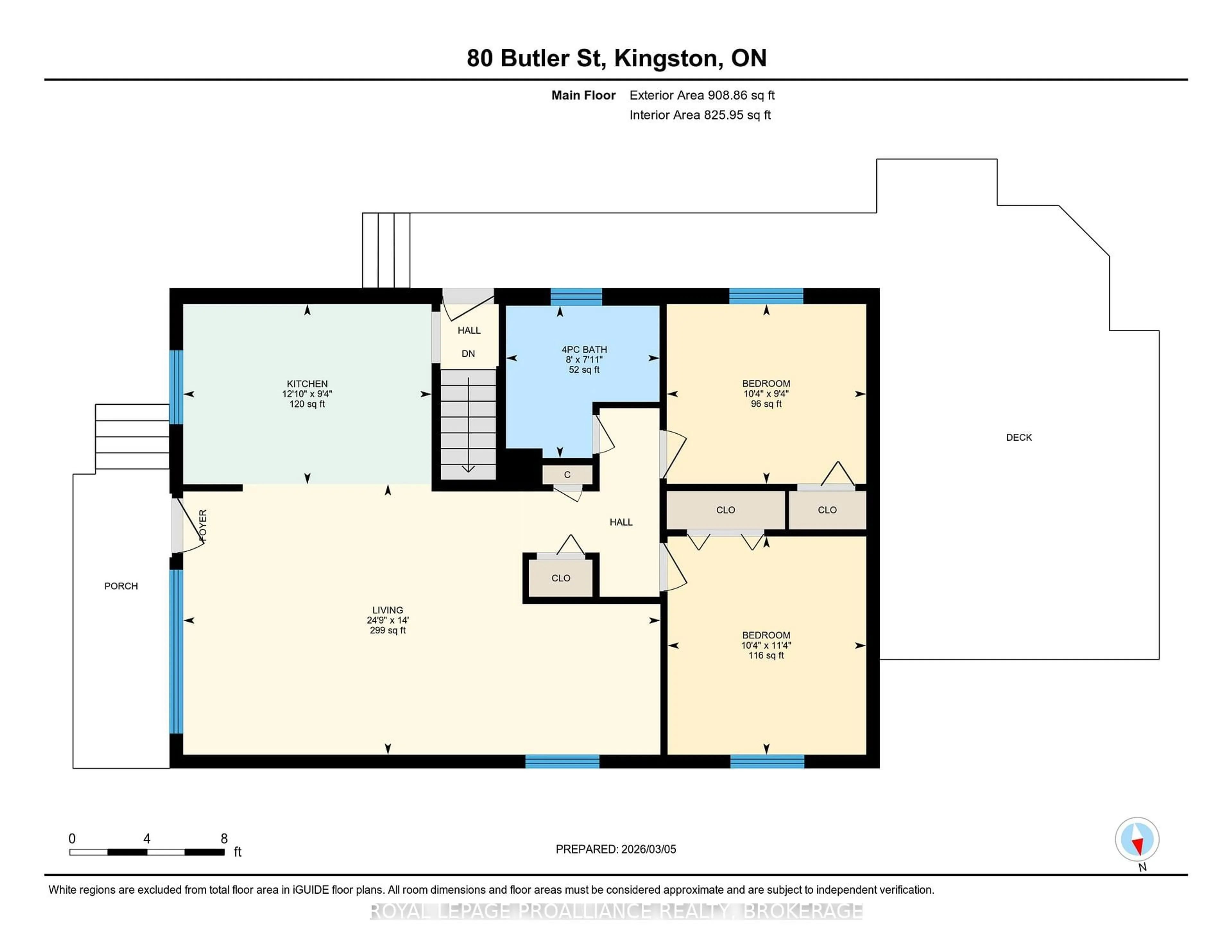 Floor plan for 80 Butler St, Kingston Ontario K7K 5A4