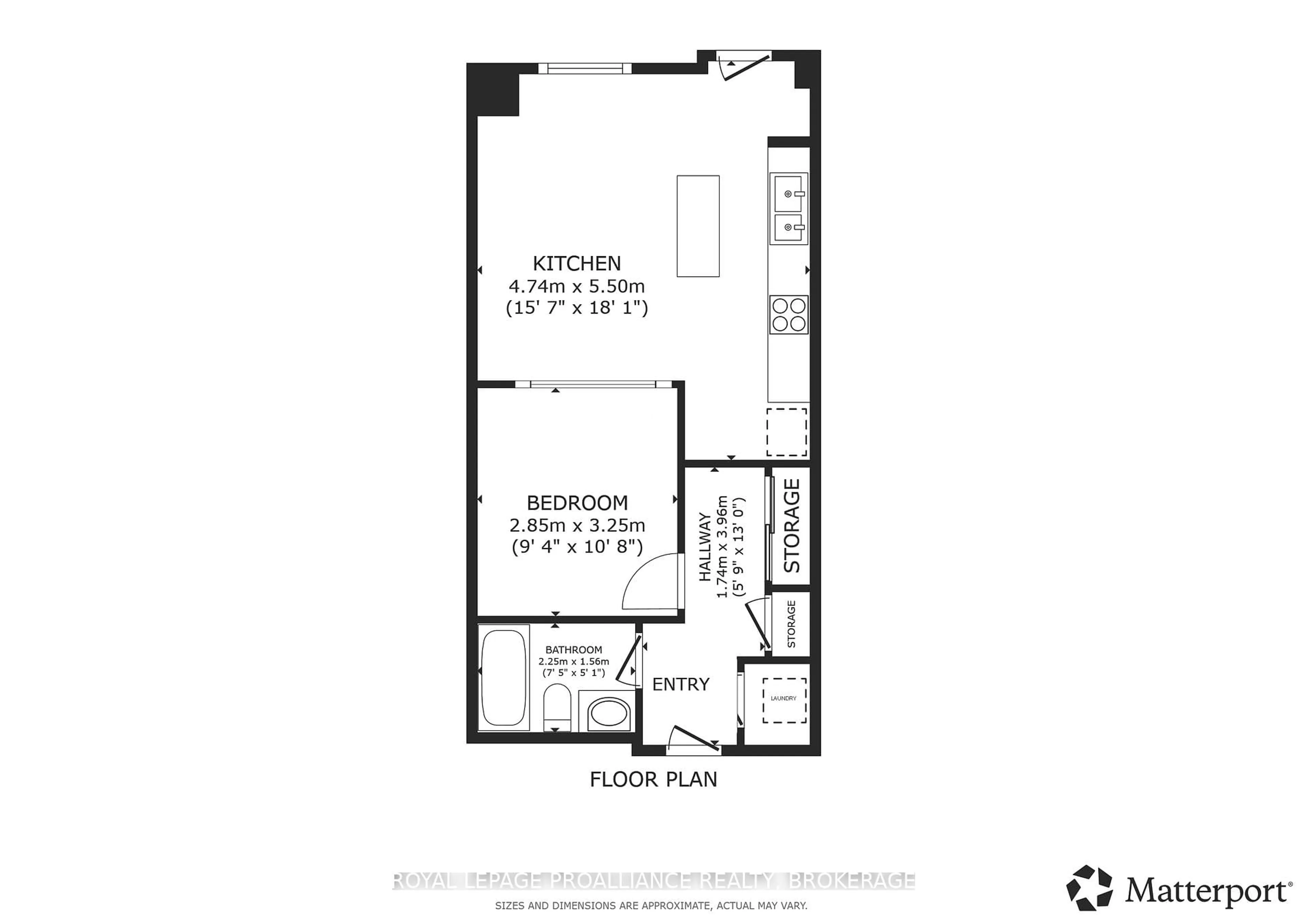 Floor plan for 121 Queen St #A2, Kingston Ontario K7K 0G6