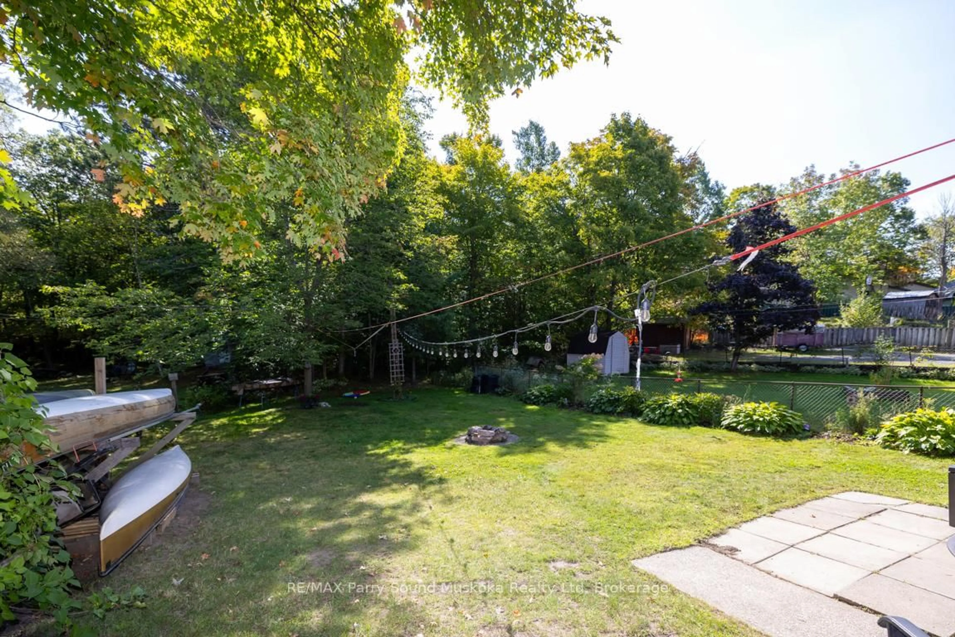 Patio, forest/trees view for 28 FOREST St, Parry Sound Ontario P2A 2P9