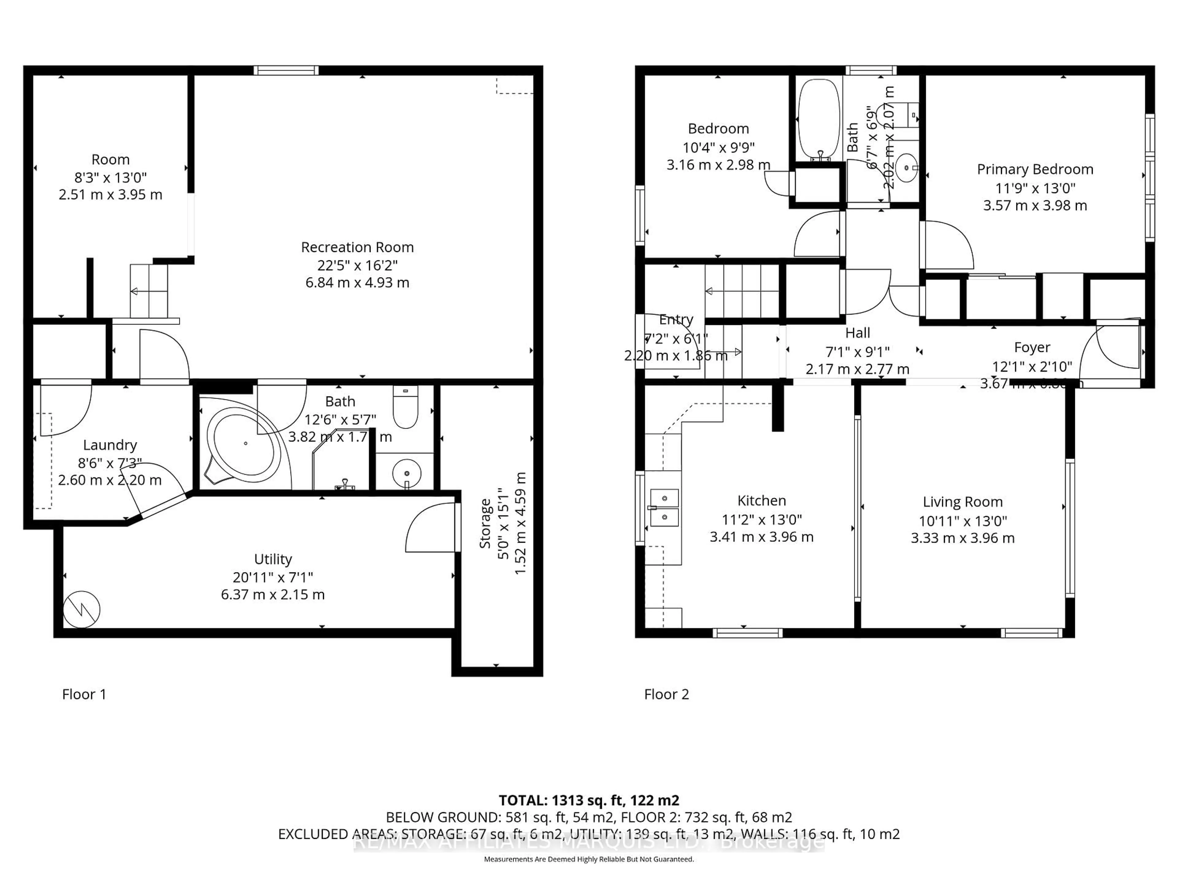 Floor plan for 104 Gardner Ave, Cornwall Ontario K6H 5H4