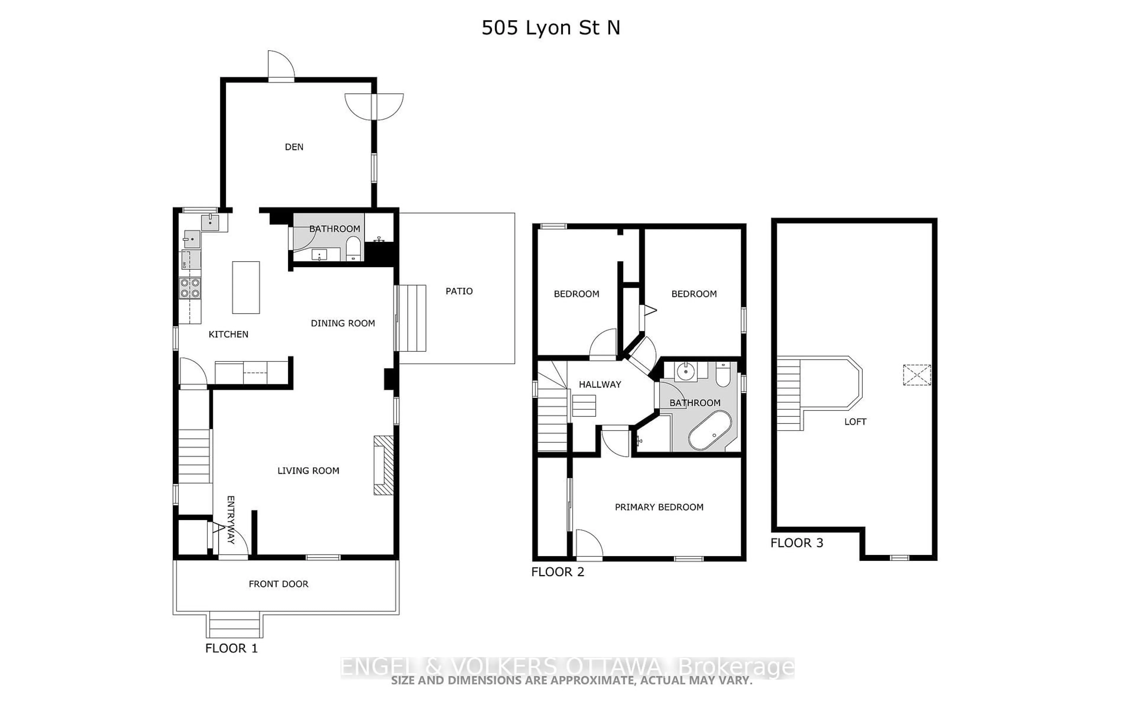 Floor plan for 505 Lyon St, Ottawa Ontario K1R 5X6