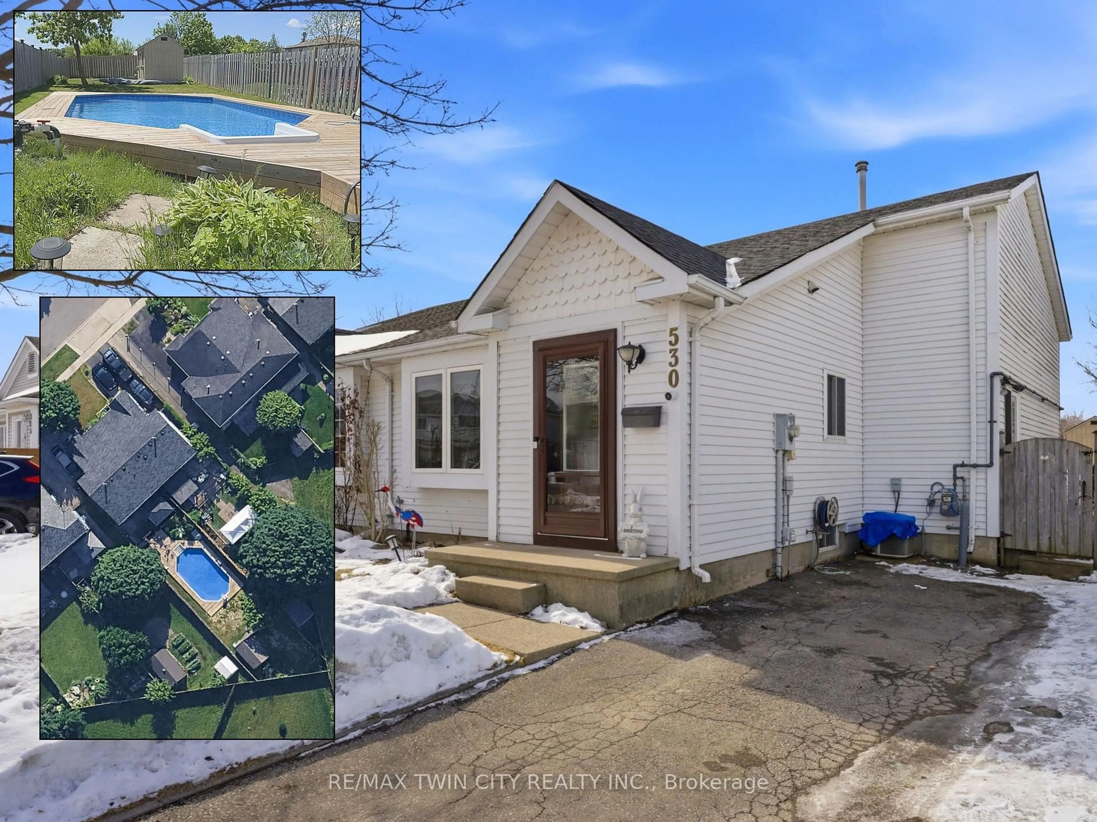 A pic from outside/outdoor area/front of a property/back of a property/a pic from drone, unknown for 530 Mortimer Dr, Cambridge Ontario N3H 5M5