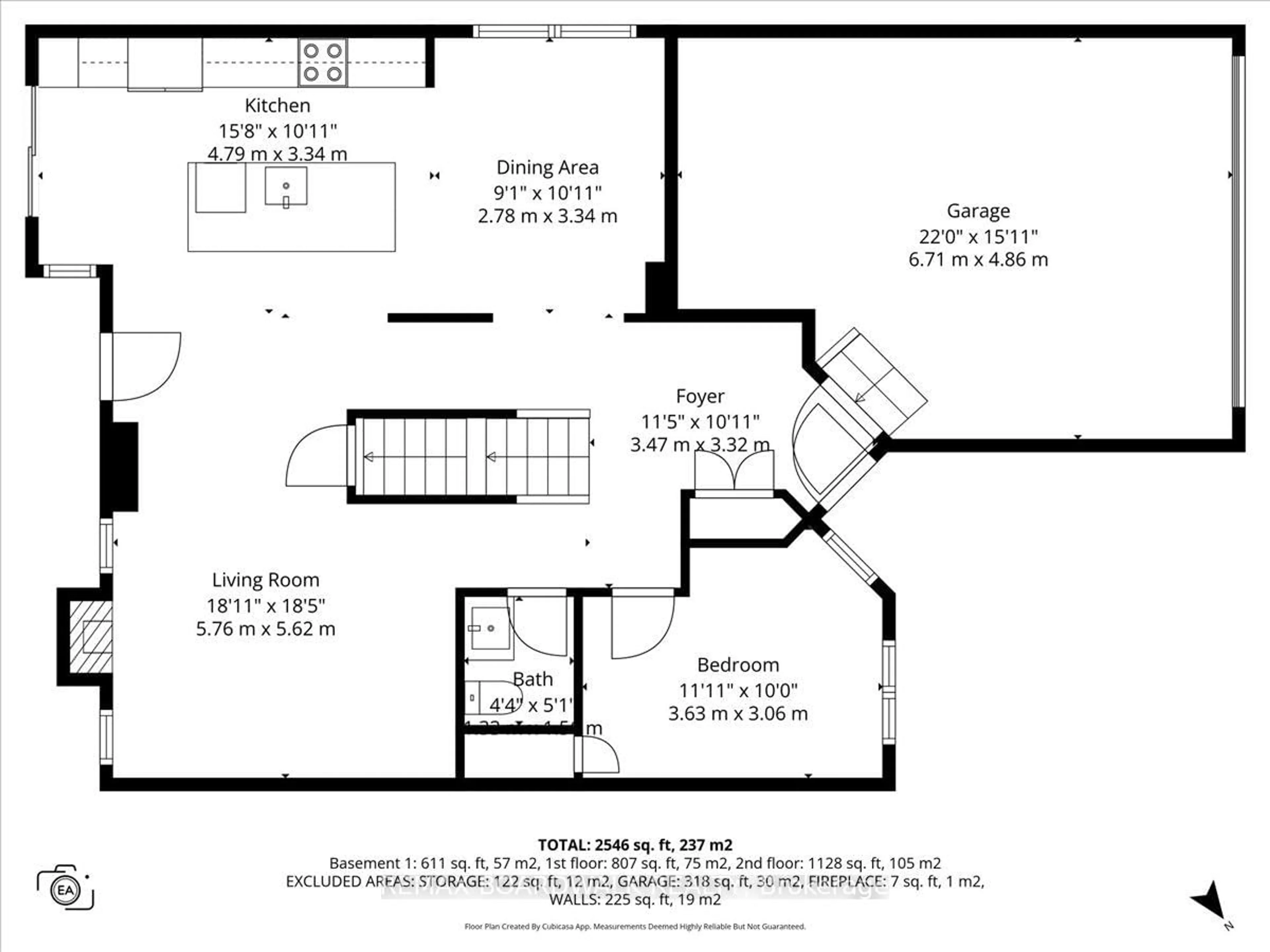 Floor plan for 1535 Kamouraska Circ, Ottawa Ontario K1C 3J1