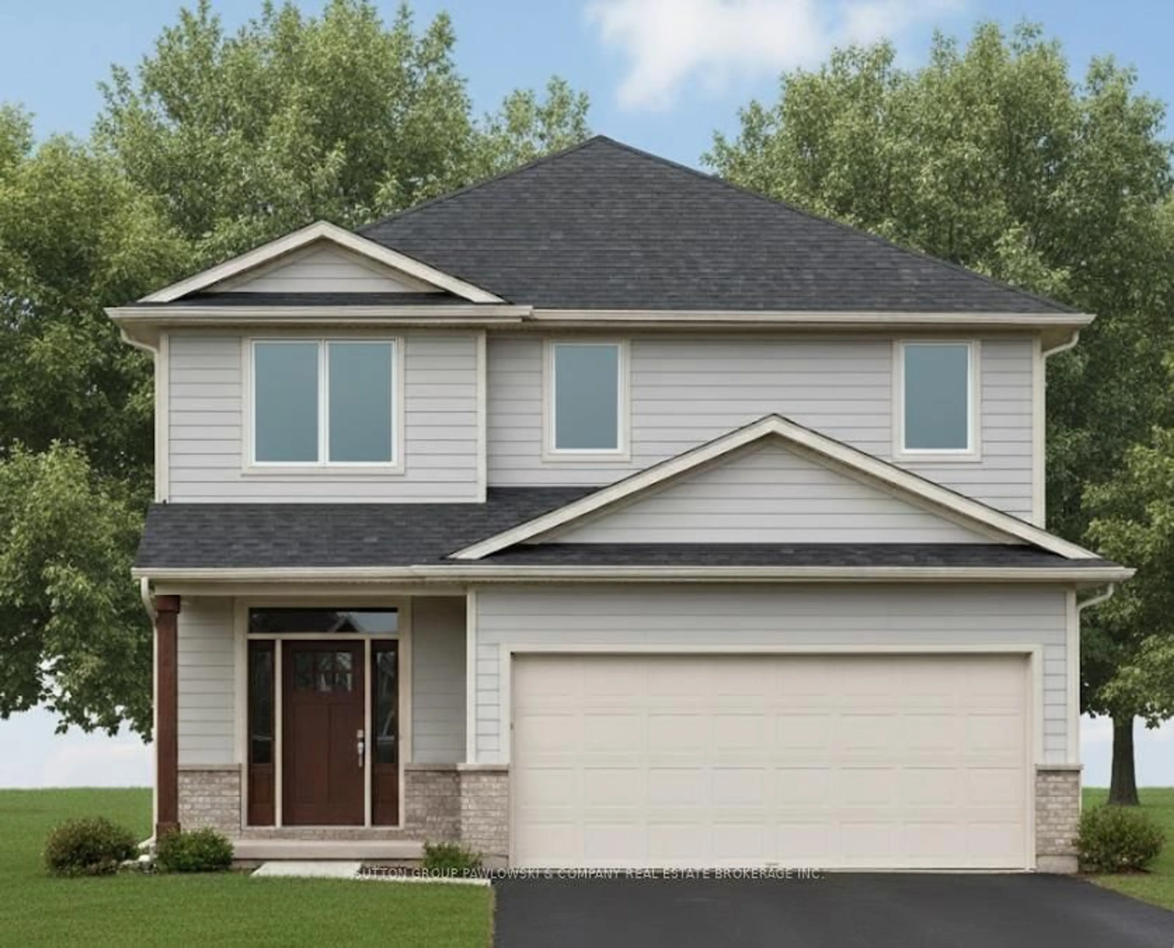 Home with vinyl exterior material, street for 1 TIMBERWALK Clse #LOT #23, Middlesex Centre Ontario N0M 2A0