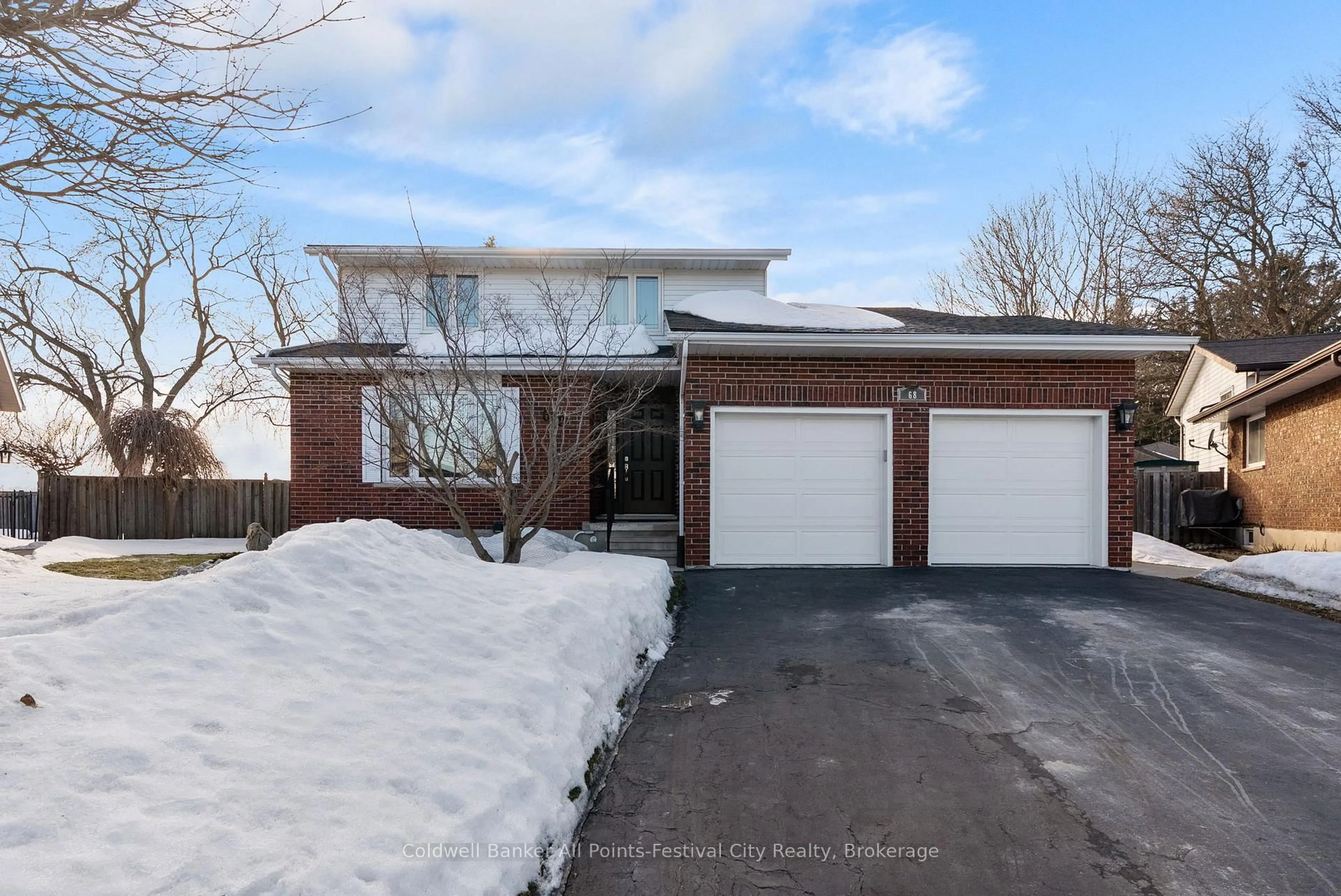 Home with brick exterior material, street for 68 Sprung Crt, Stratford Ontario N4Z 1G7