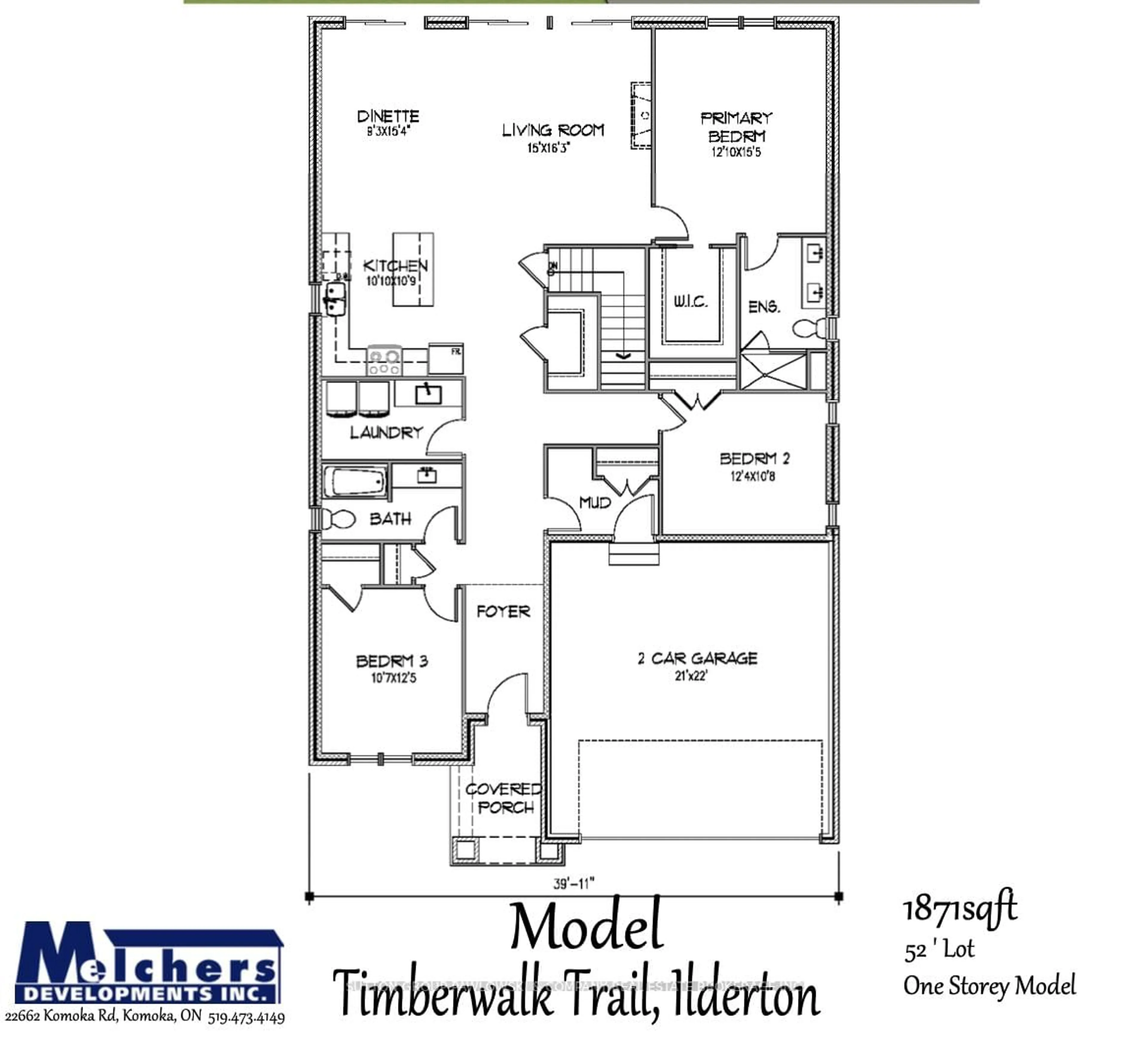 Floor plan for 194 TIMBERWALK Tr #LOT #17, Middlesex Centre Ontario N0M 2A0