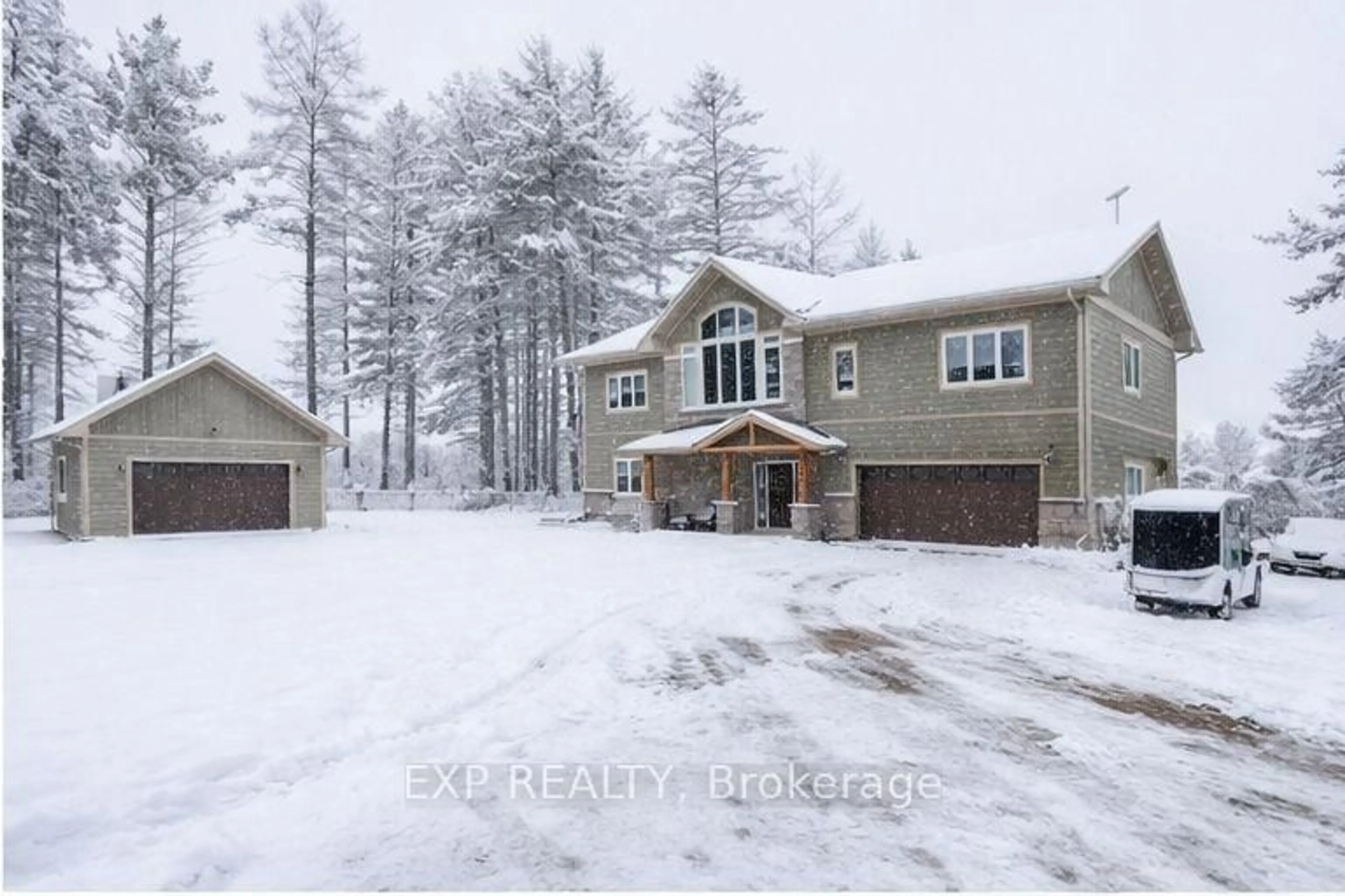 A pic from outside/outdoor area/front of a property/back of a property/a pic from drone, street for 103 B Carriage Landing Rd, Haley Station Ontario K0J 1Y0