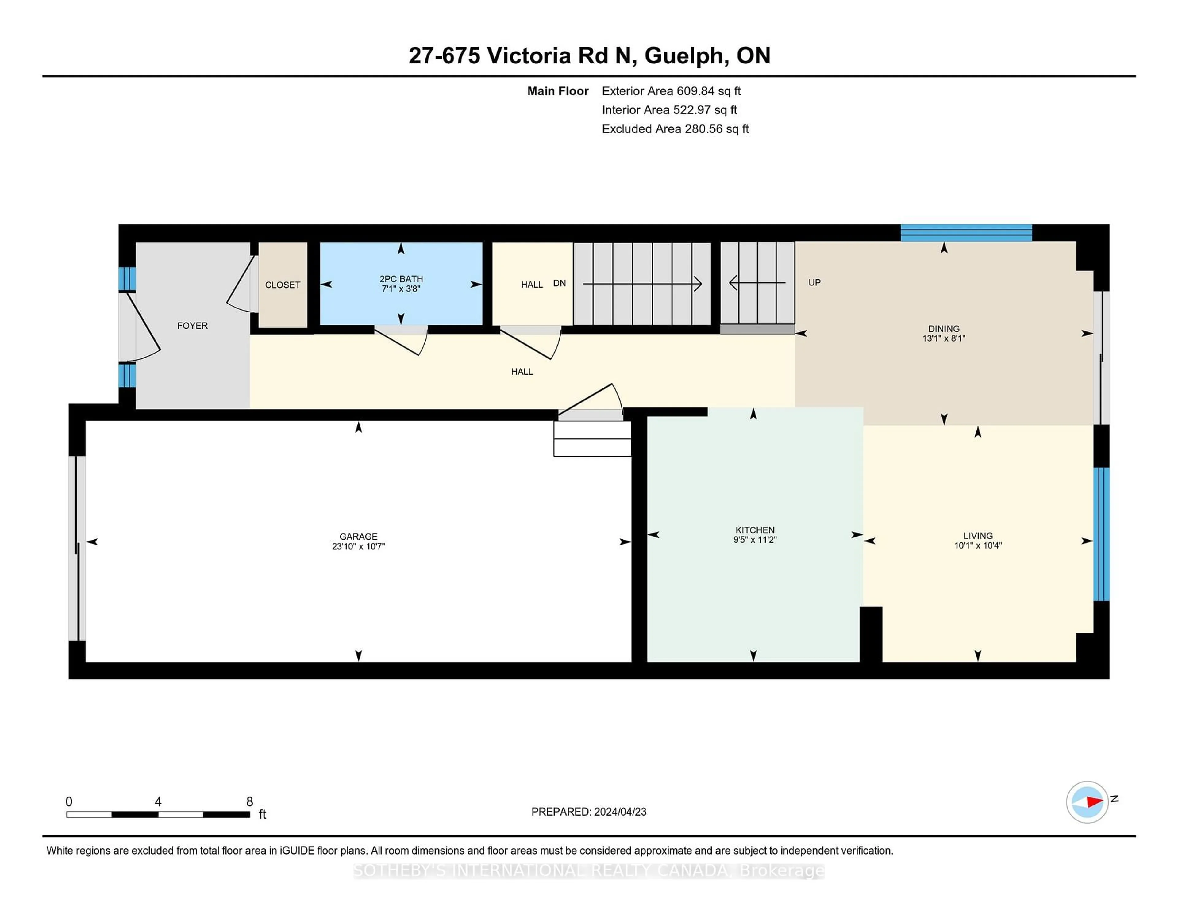 Floor plan for 675 Victoria Rd #23, Guelph Ontario N1E 0S9