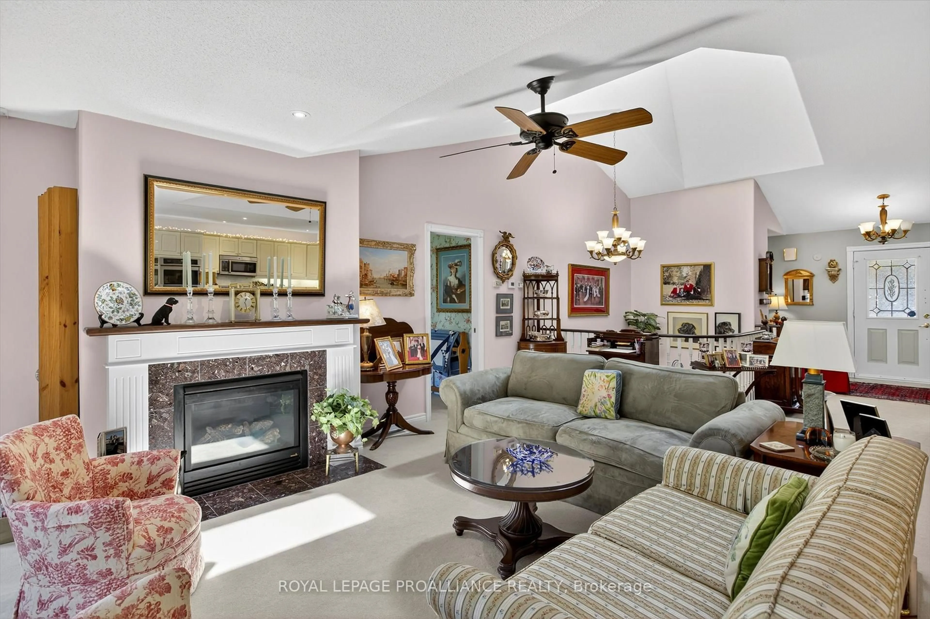 Living room with furniture, ceramic/tile floor for 3053 Frances Stewart Rd #4, Peterborough Ontario K9H 7S5