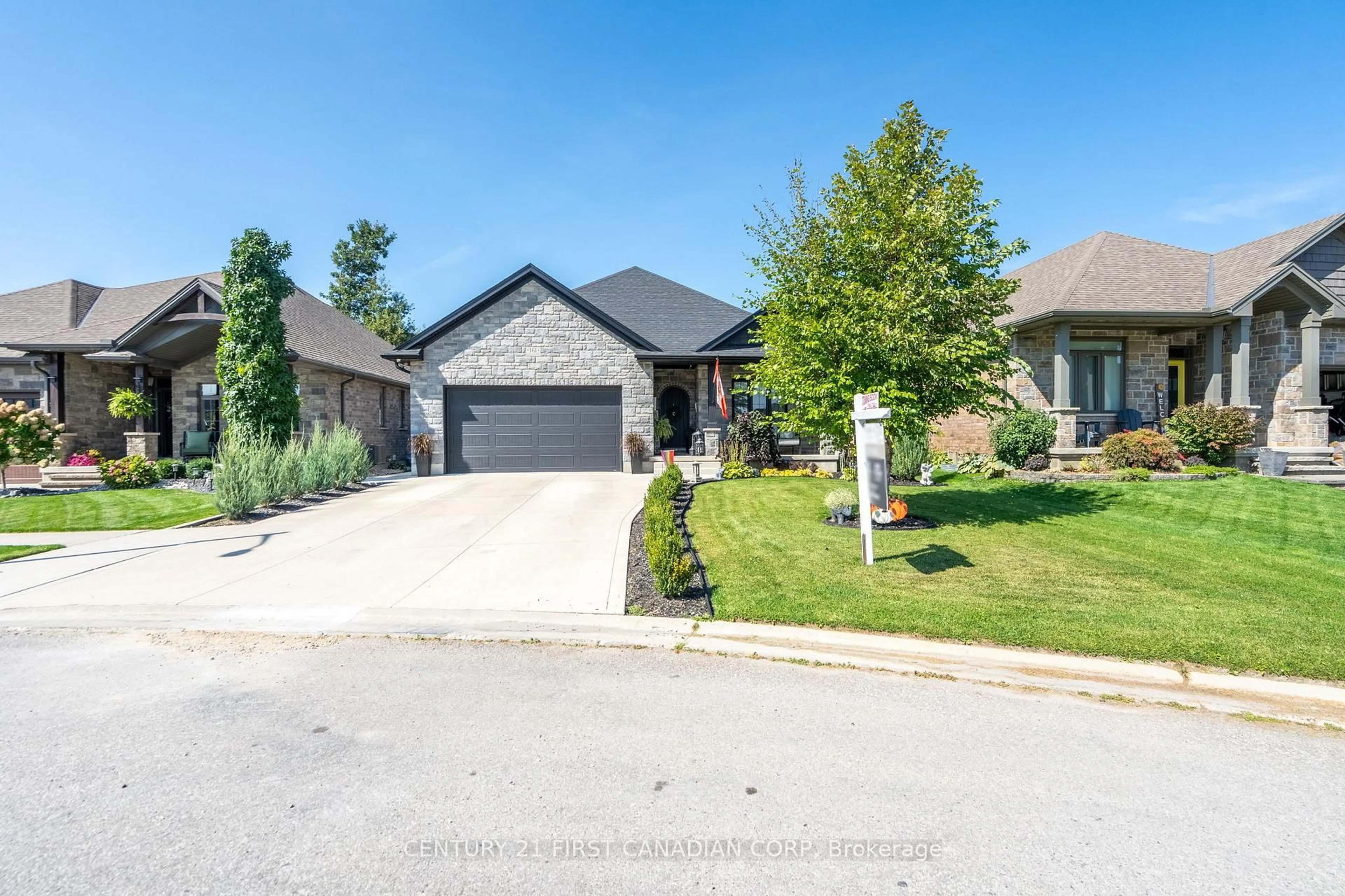 Home with brick exterior material, street for 161 Collins Way, Strathroy-Caradoc Ontario N7G 3H3