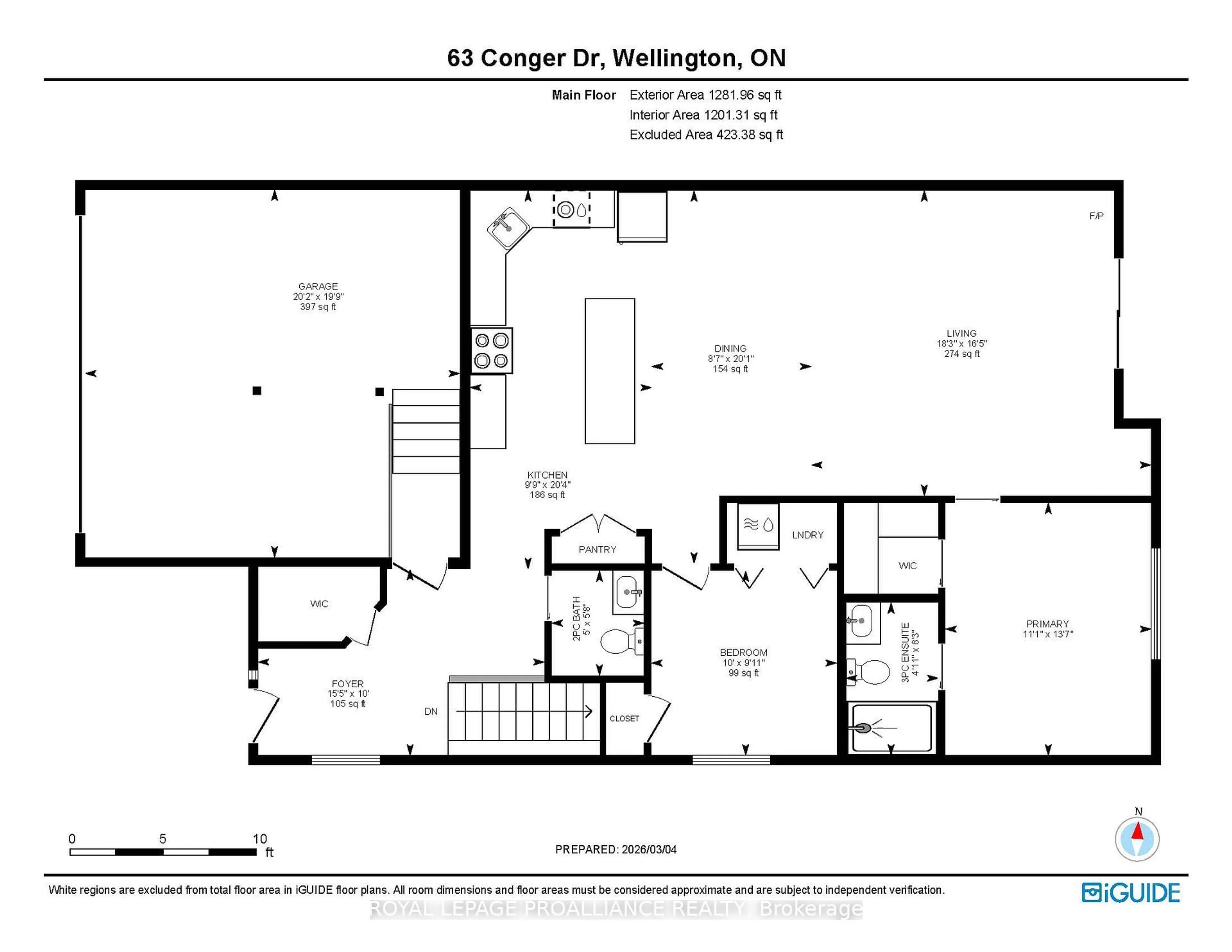 Floor plan for 63 Conger Dr, Prince Edward County Ontario K0K 3L0
