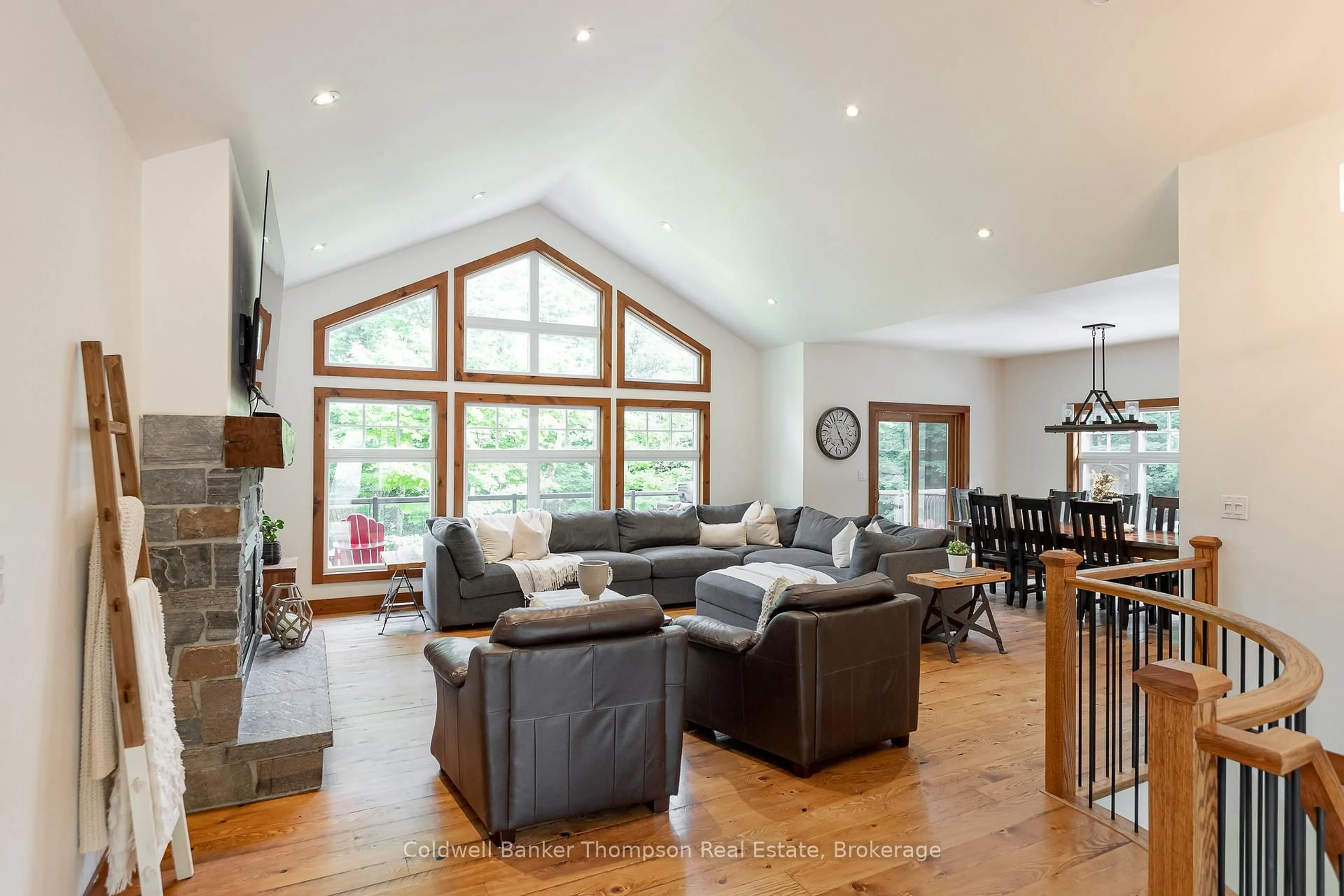 Living room with furniture, unknown for 15 Forest Hill Lane, Huntsville Ontario P1H 2N5