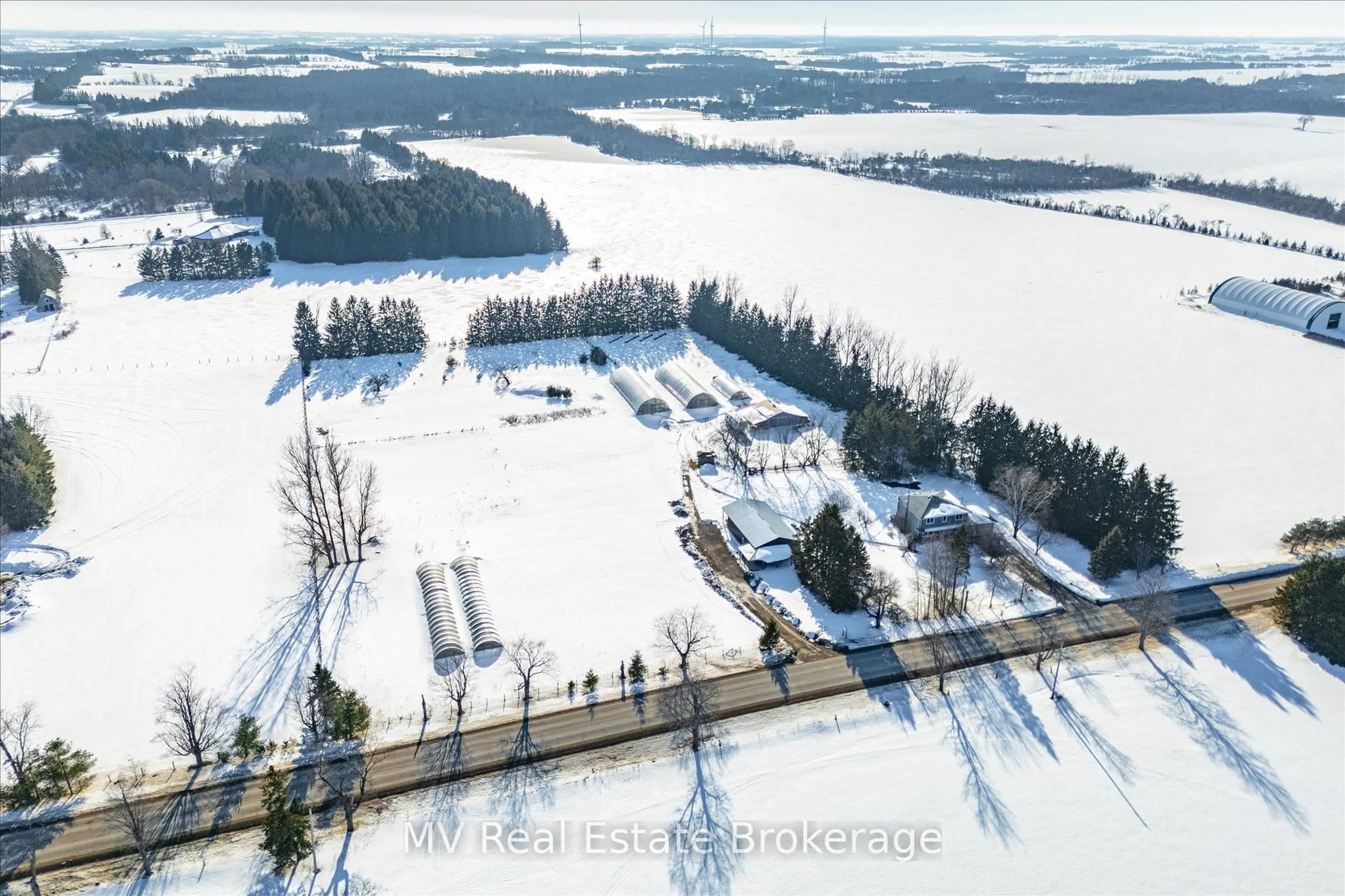 A pic from outside/outdoor area/front of a property/back of a property/a pic from drone, water/lake/river/ocean view for 6794 Sixth Line, Centre Wellington Ontario N0B 1J0