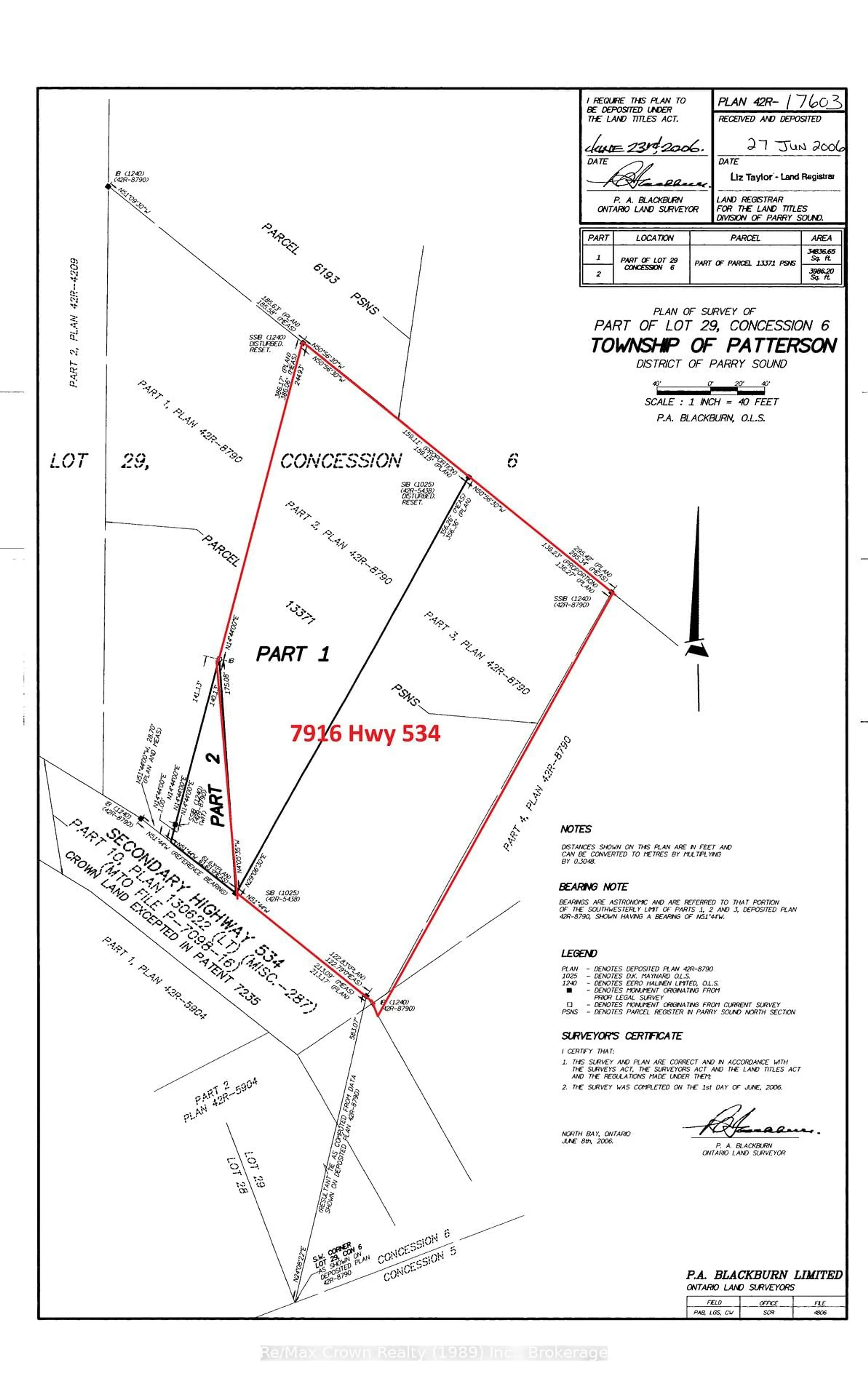 Floor plan for 7916 Highway 534 Highway, Parry Sound Remote Area Ontario P0H 2R0