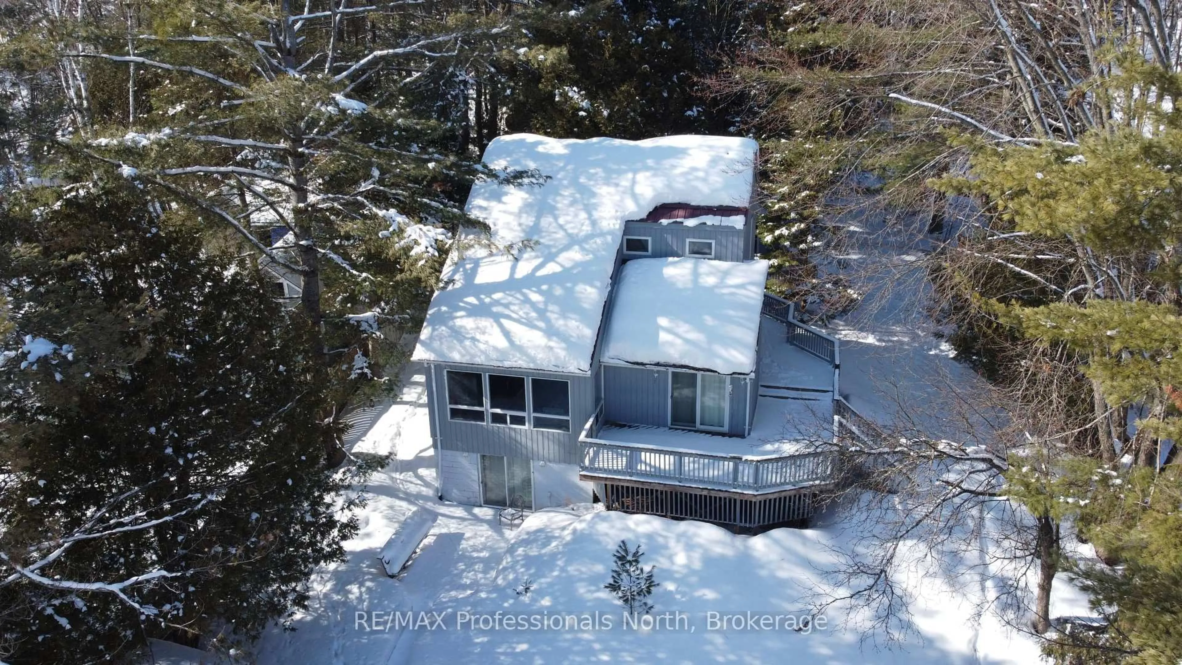 A pic from outside/outdoor area/front of a property/back of a property/a pic from drone, unknown for 1080 Petticoat Lane, Minden Hills Ontario K0M 2K0