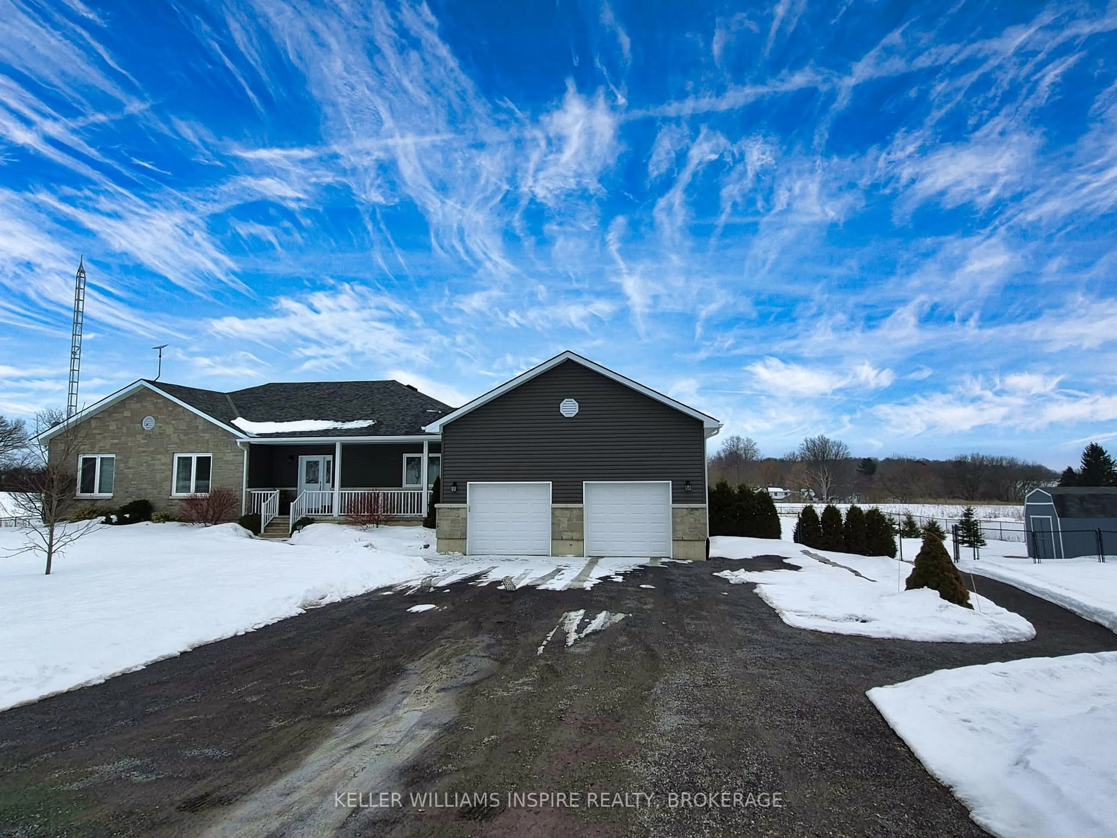 A pic from outside/outdoor area/front of a property/back of a property/a pic from drone, unknown for 1374 Little Creek Rd, Napanee Ontario K7R 3K6