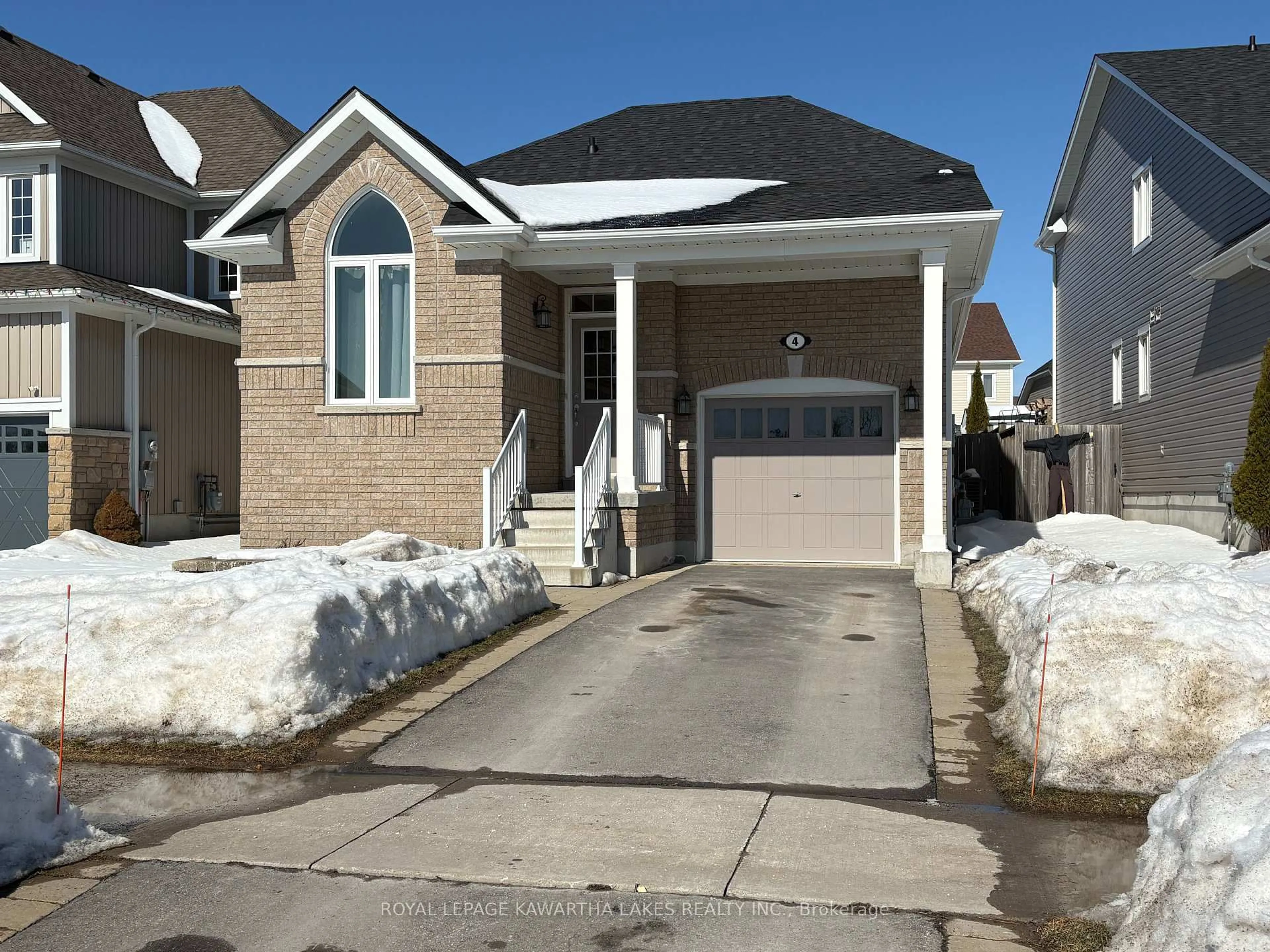 Home with brick exterior material, street for 4 Maguire St, Kawartha Lakes Ontario K9V 0L4