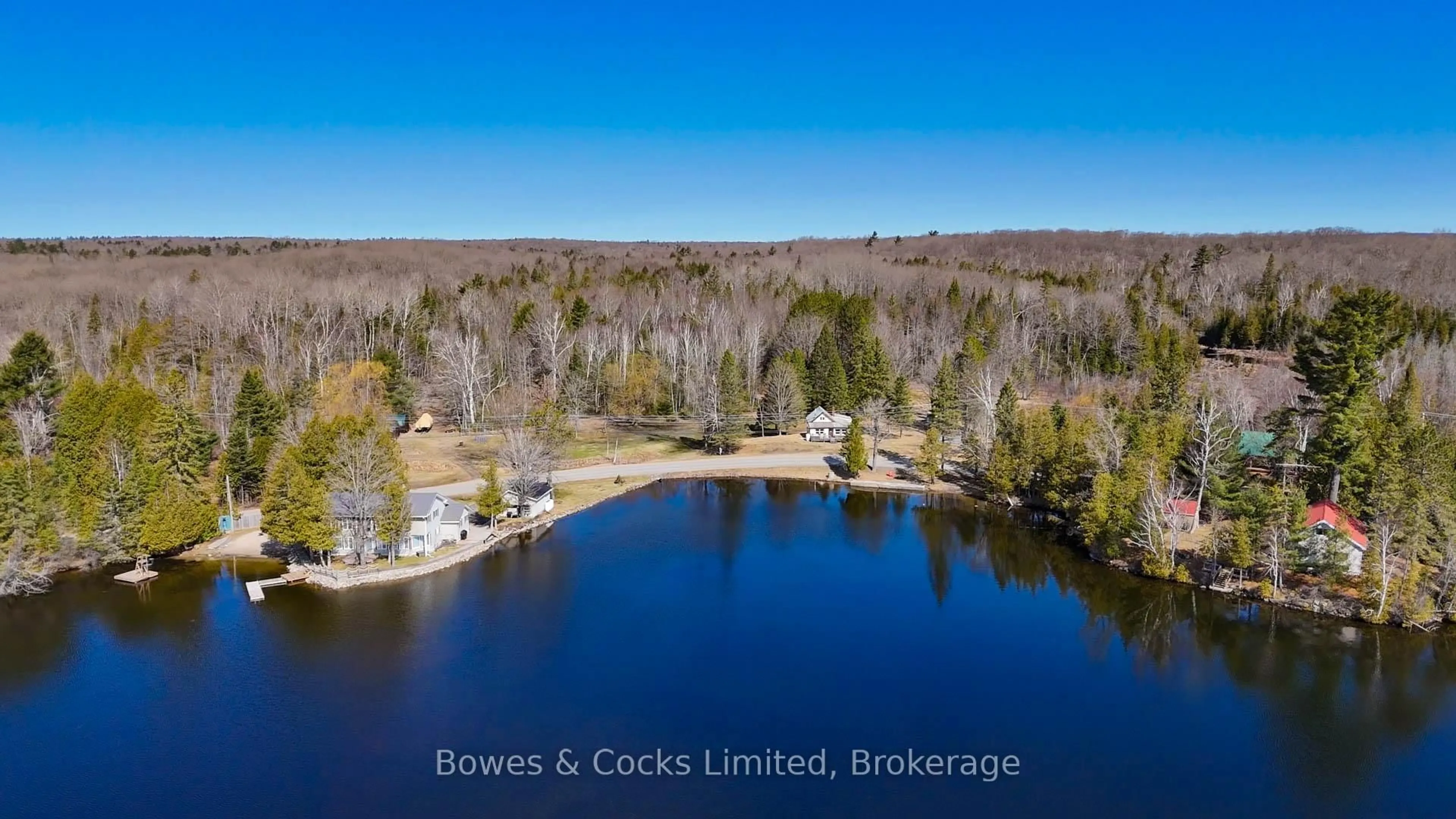 A pic from outside/outdoor area/front of a property/back of a property/a pic from drone, water/lake/river/ocean view for 348 Steenburg Lake Rd, Hastings Ontario K0L 1W0