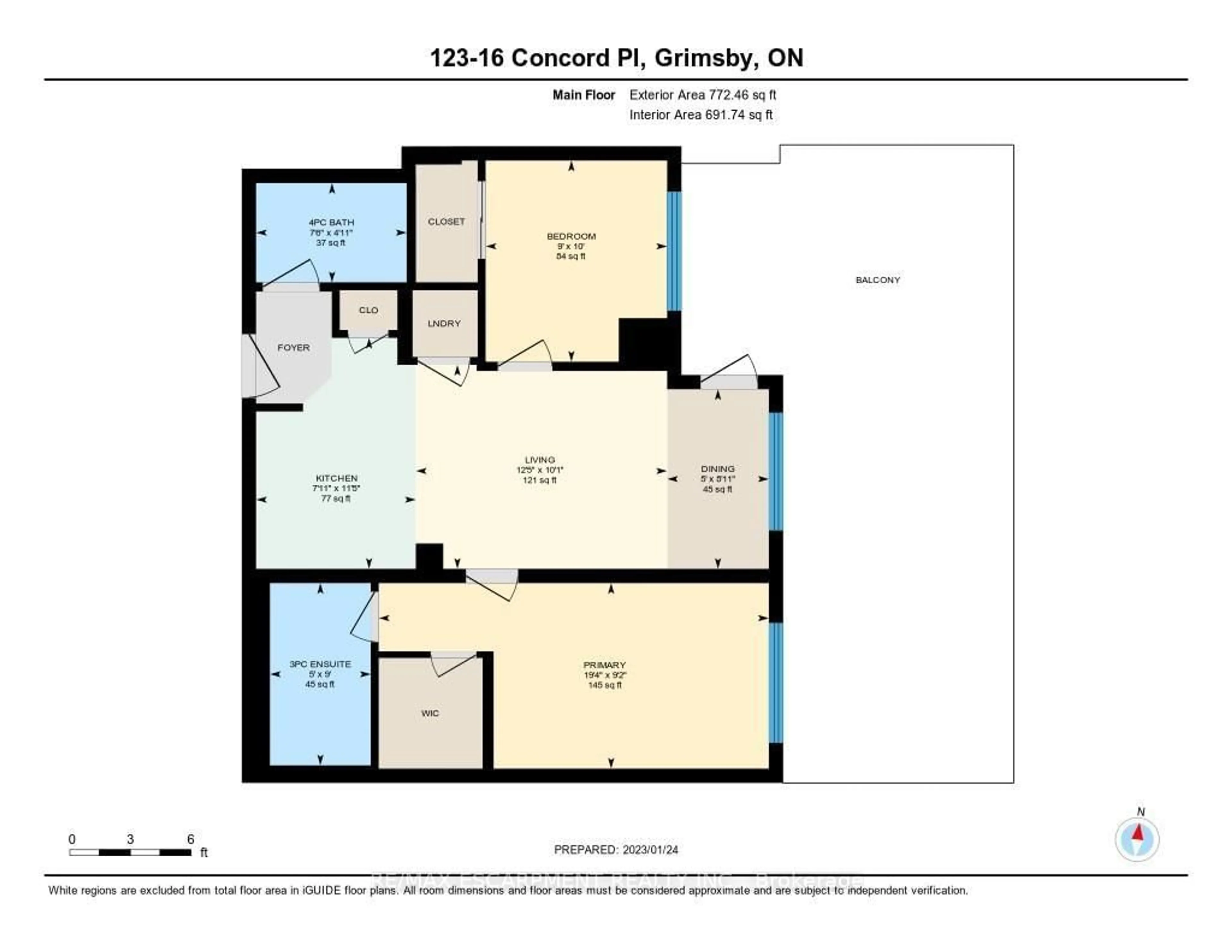 Floor plan for 16 Concord Pl #123, Grimsby Ontario L3M 0J1