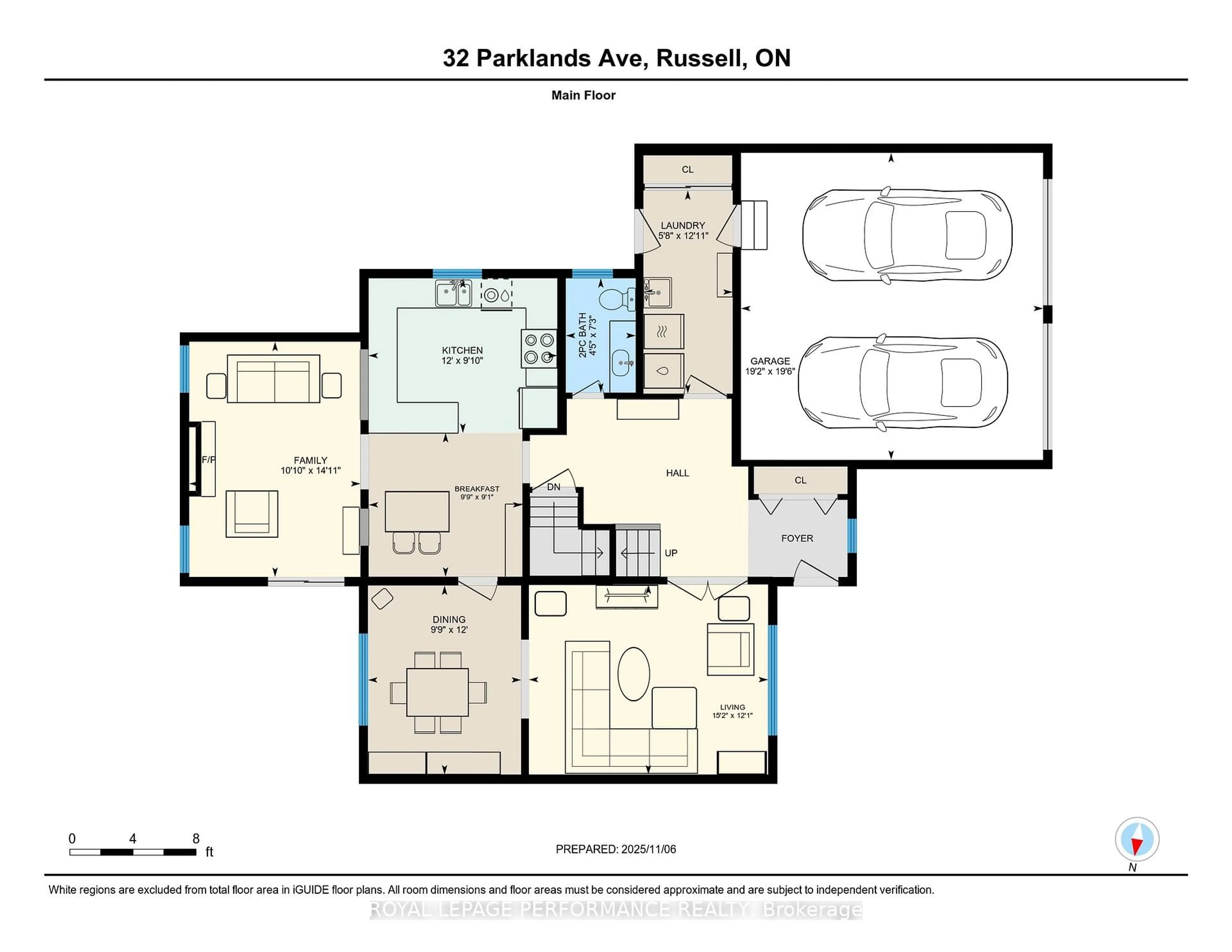 Floor plan for 32 Parklands Ave, Russell Ontario K4R 1A2