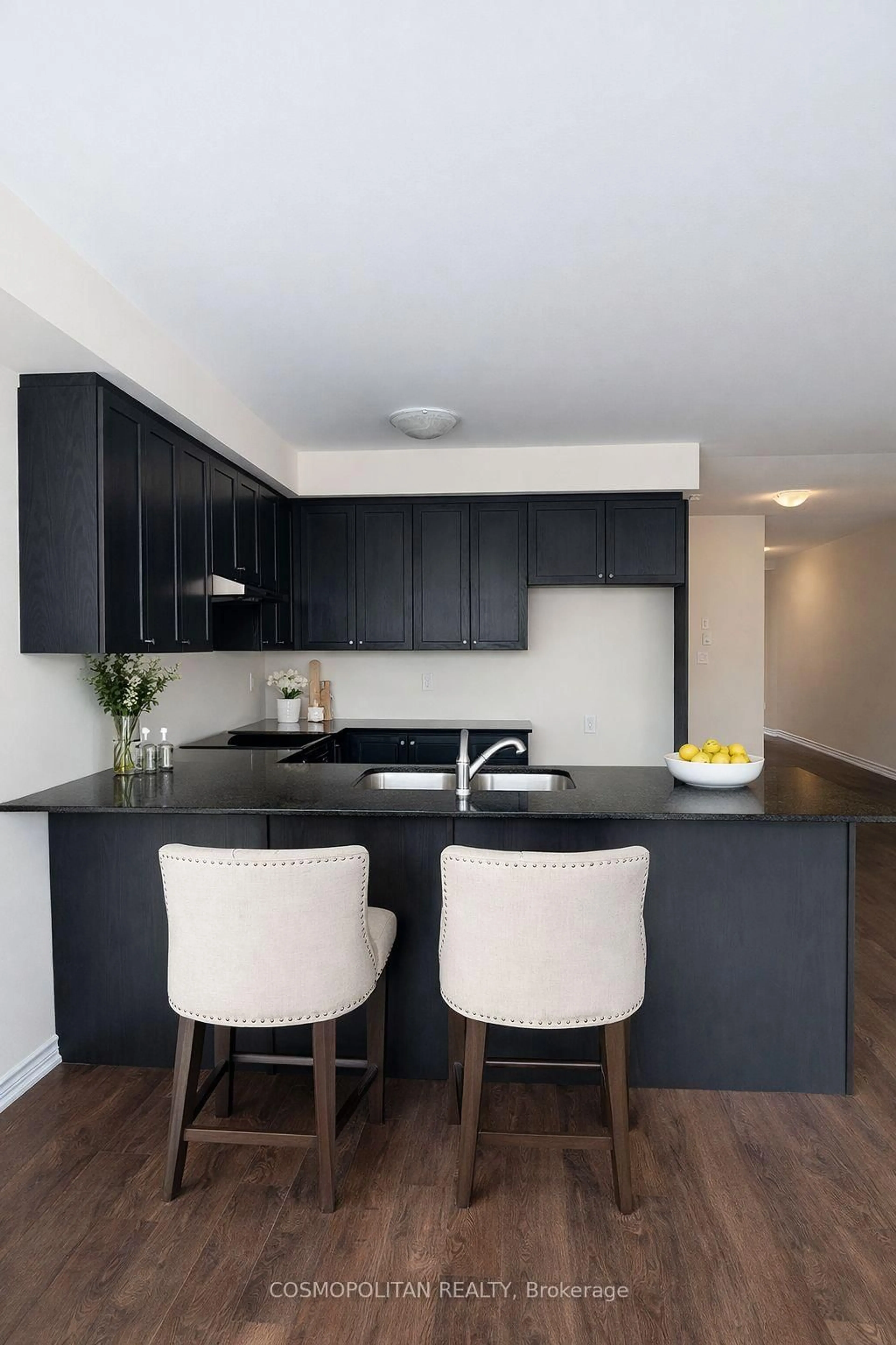 Contemporary kitchen, wood/laminate floor for 175 Gear Ave, Erin Ontario N0B 1T0