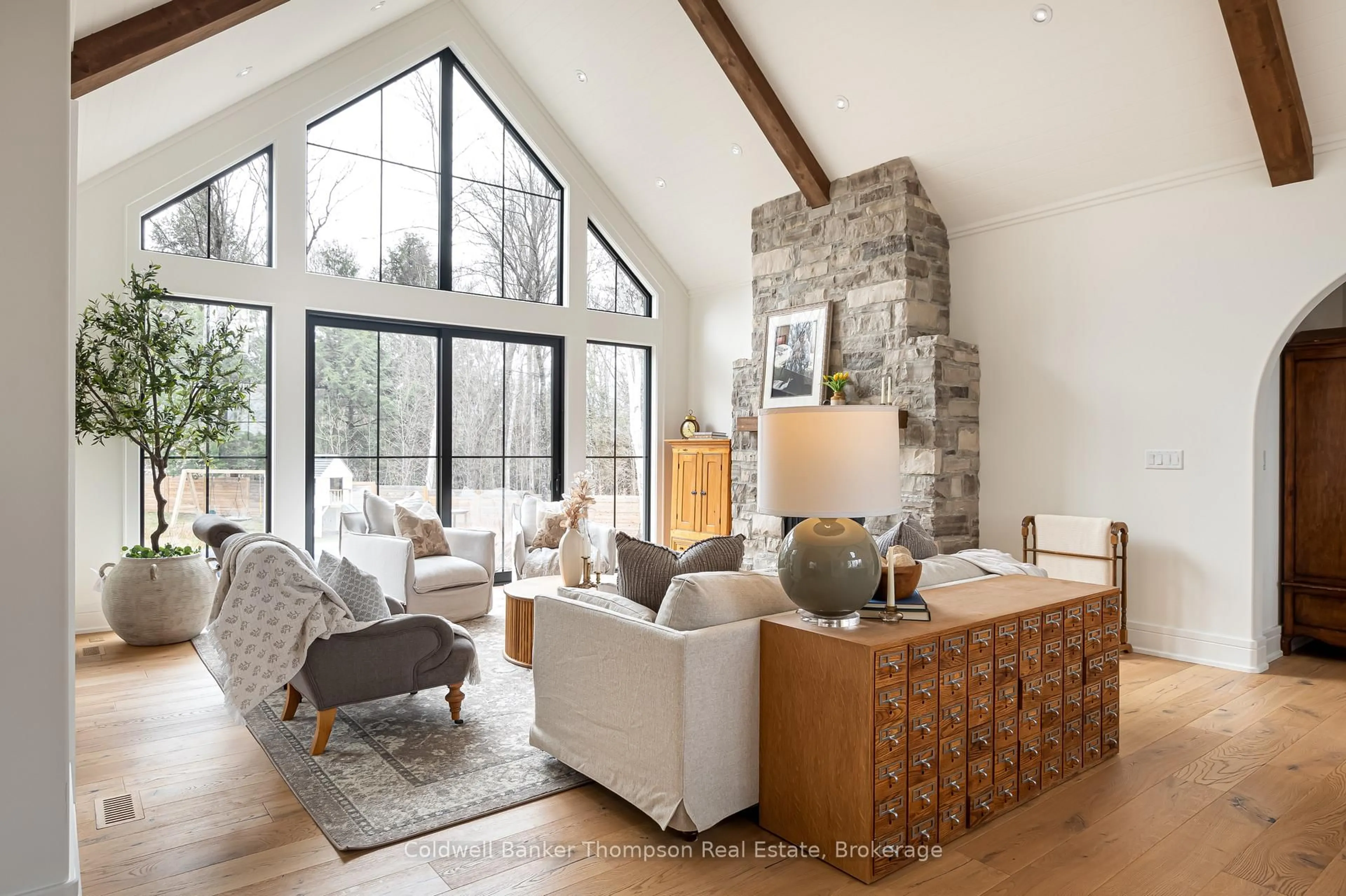 Living room with furniture, unknown for 350 Skyhills Rd, Huntsville Ontario P1H 2N5