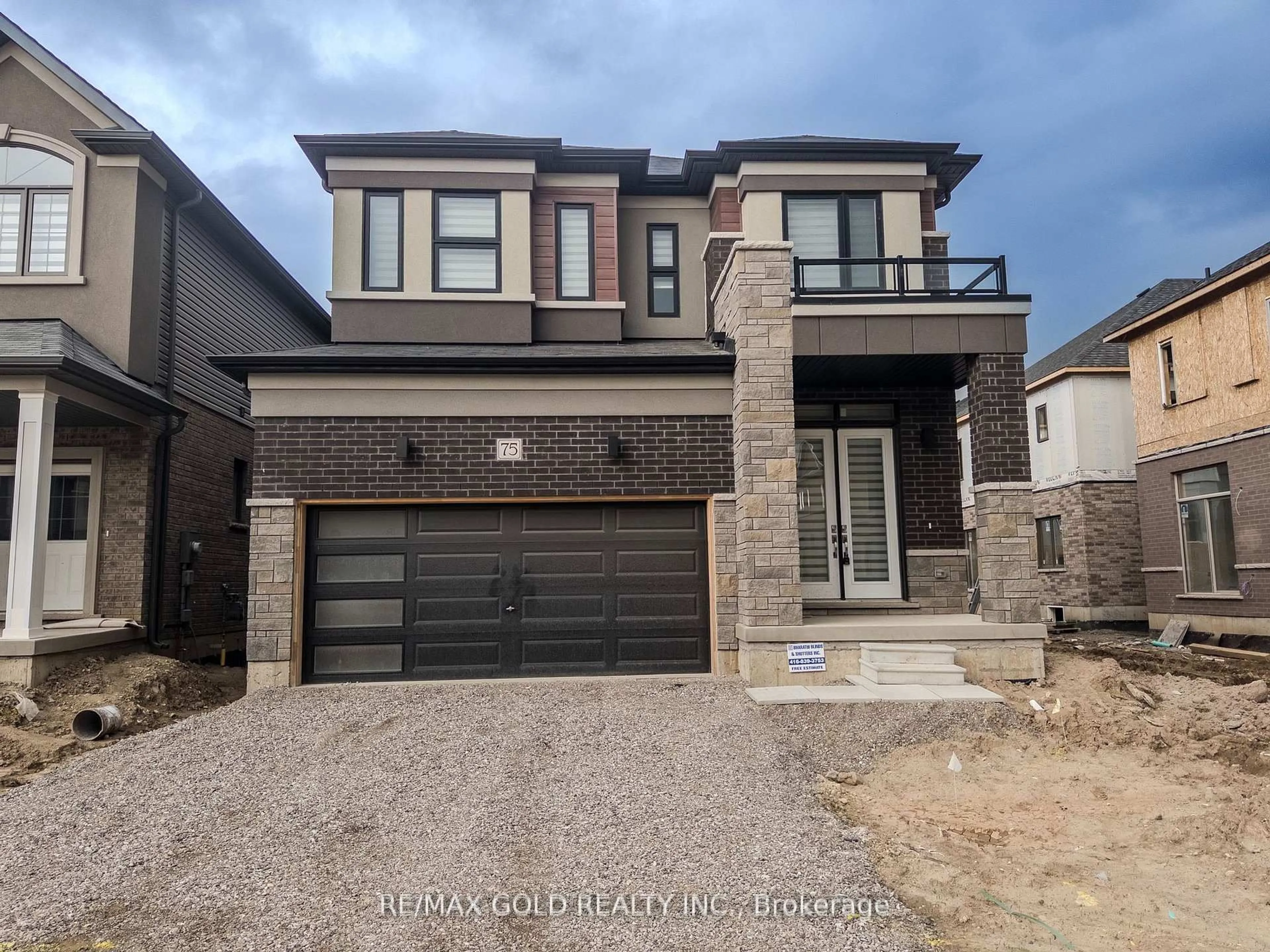 Home with brick exterior material, street for 75 George Brier Dr, Brant Ontario N3L 0M2