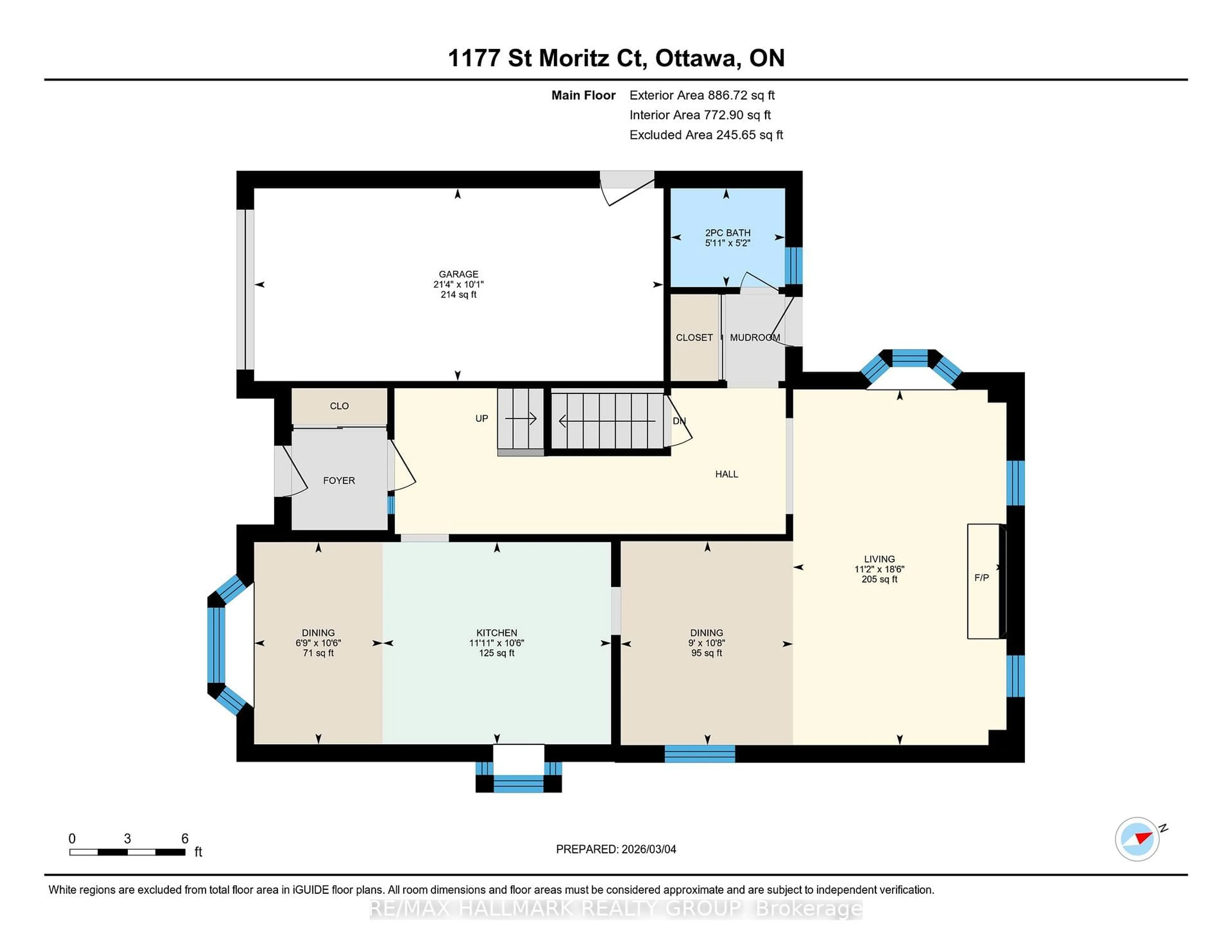 Floor plan for 1177 St Moritz Cres, Ottawa Ontario K1C 2B2