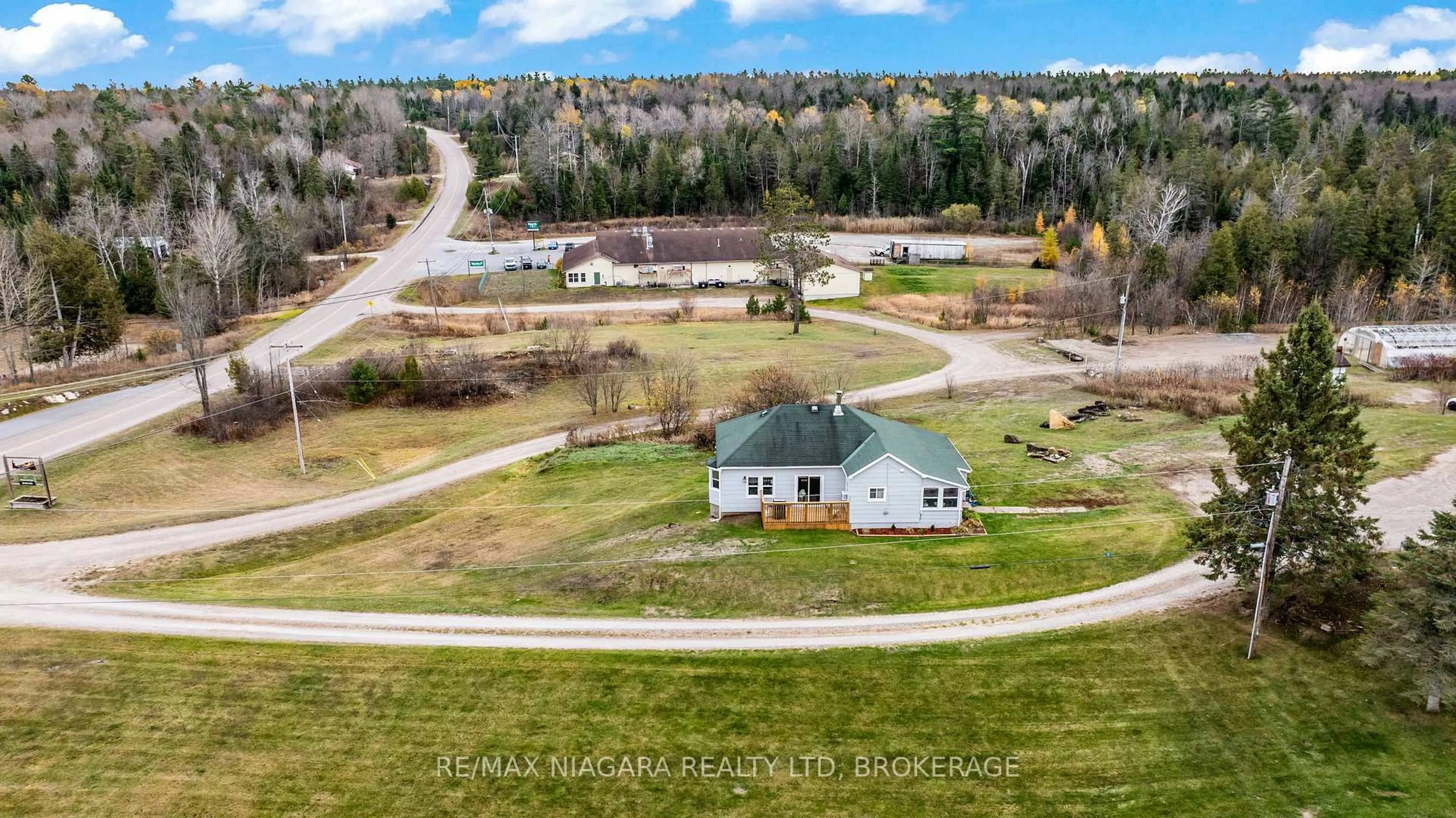 A pic from outside/outdoor area/front of a property/back of a property/a pic from drone, unknown for 7357 Road 506 Rd, Plevna Ontario K0H 2M0