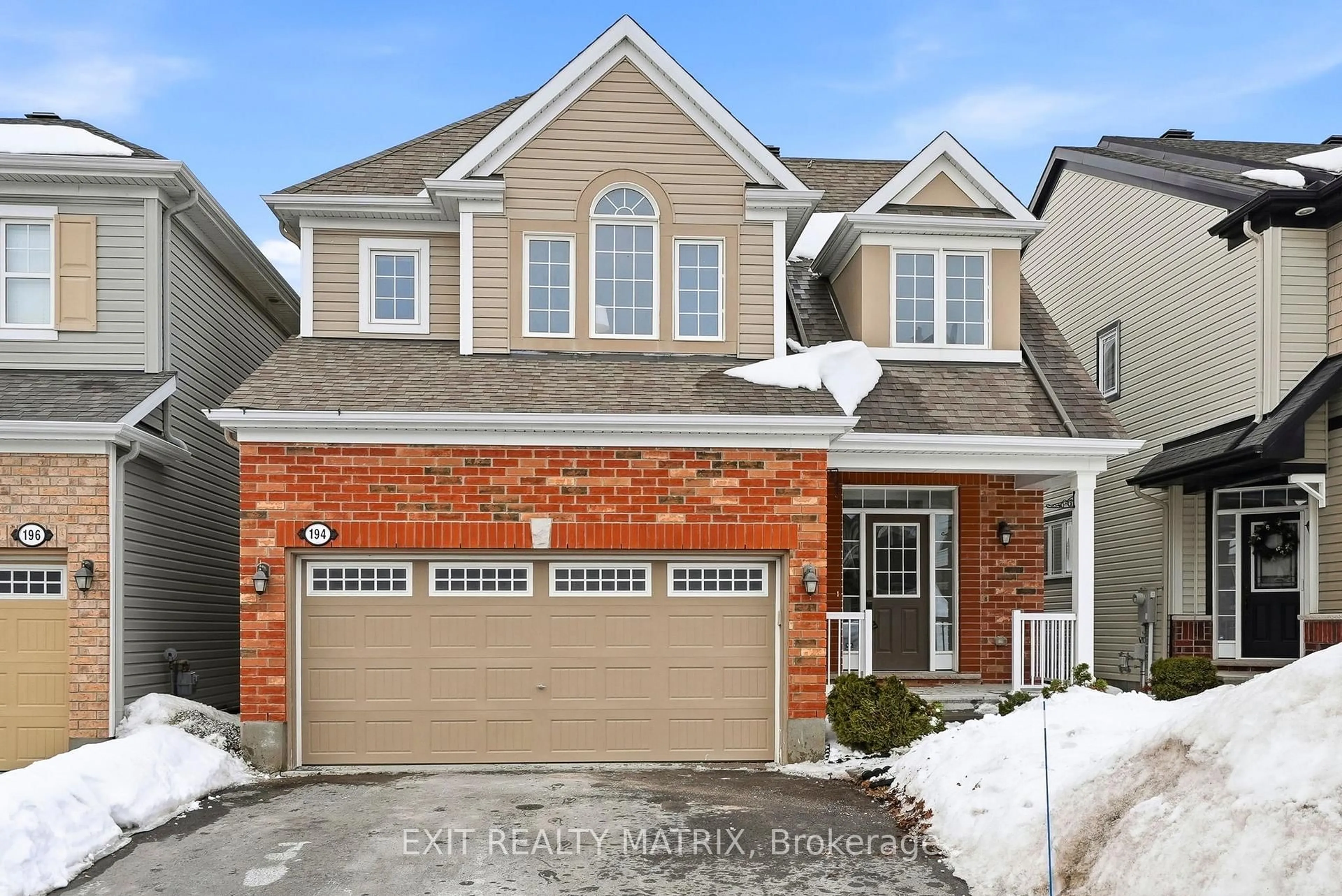 Home with brick exterior material, street for 194 Flowing Creek Circ, Ottawa Ontario K2M 2R7