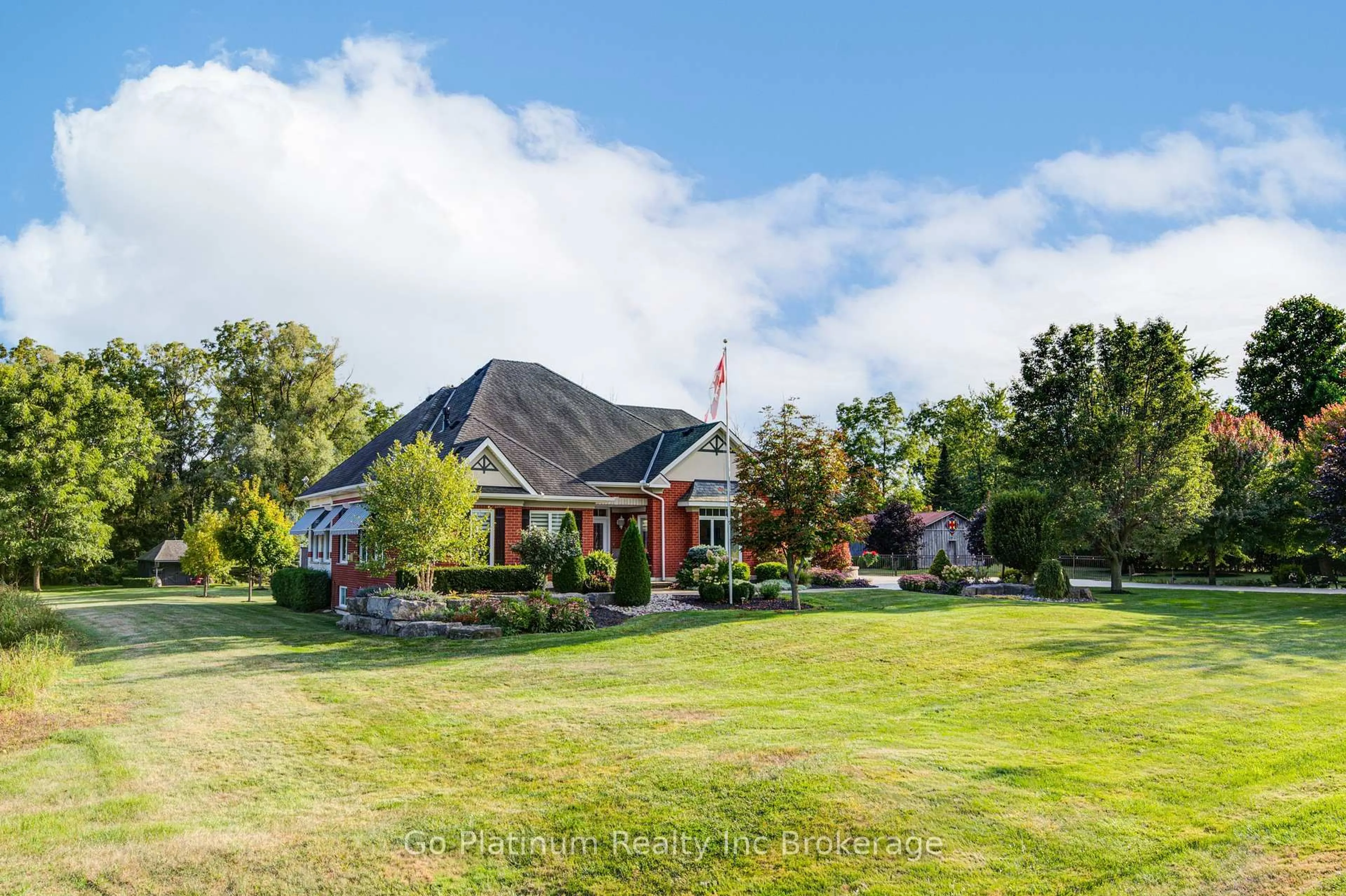 A pic from outside/outdoor area/front of a property/back of a property/a pic from drone, mountain view for 244306 Airport Rd, South-West Oxford Ontario N4G 4H1
