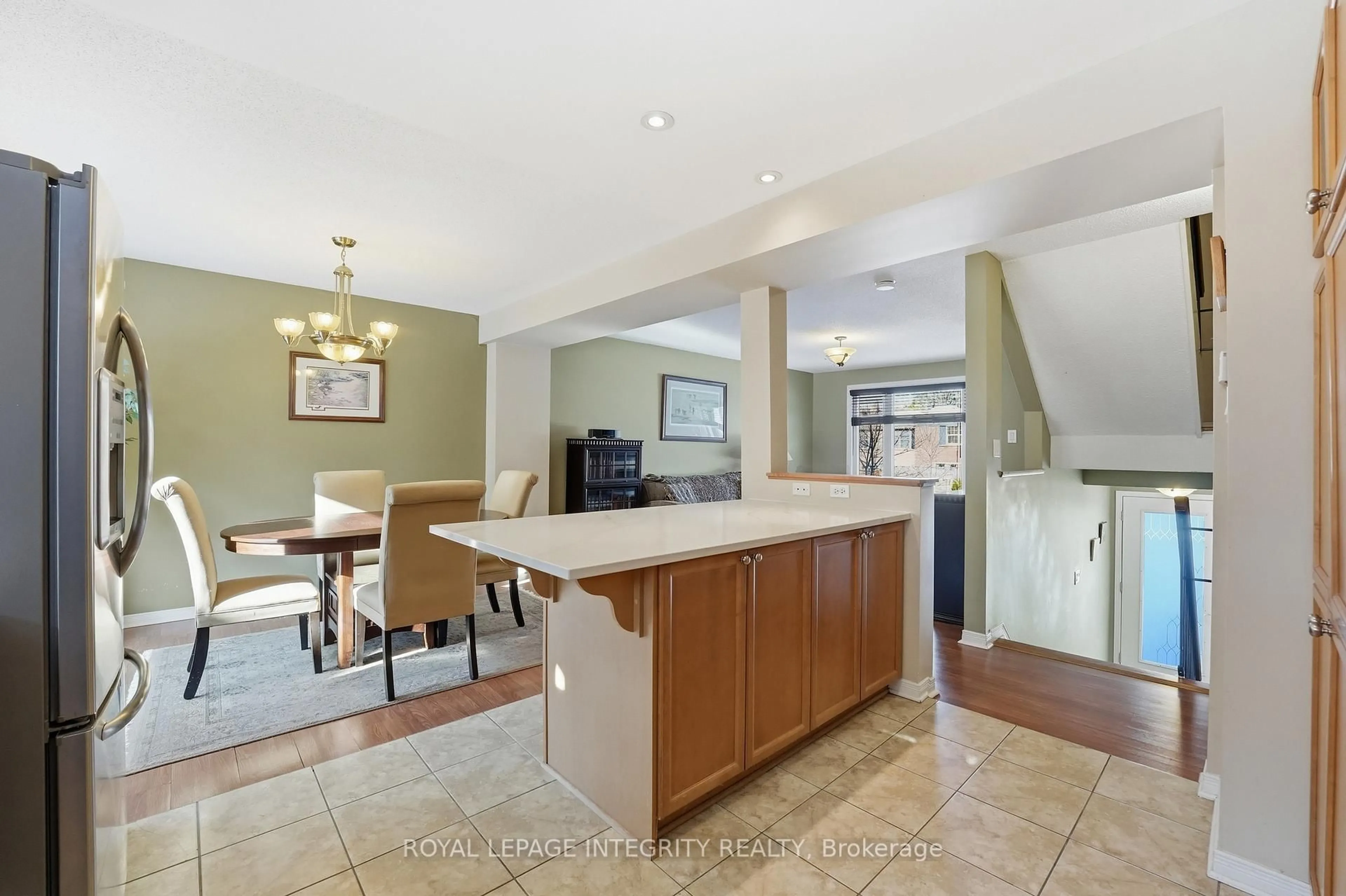 Open concept kitchen, ceramic/tile floor for 212 Monterey Dr, Ottawa Ontario K2H 7A8