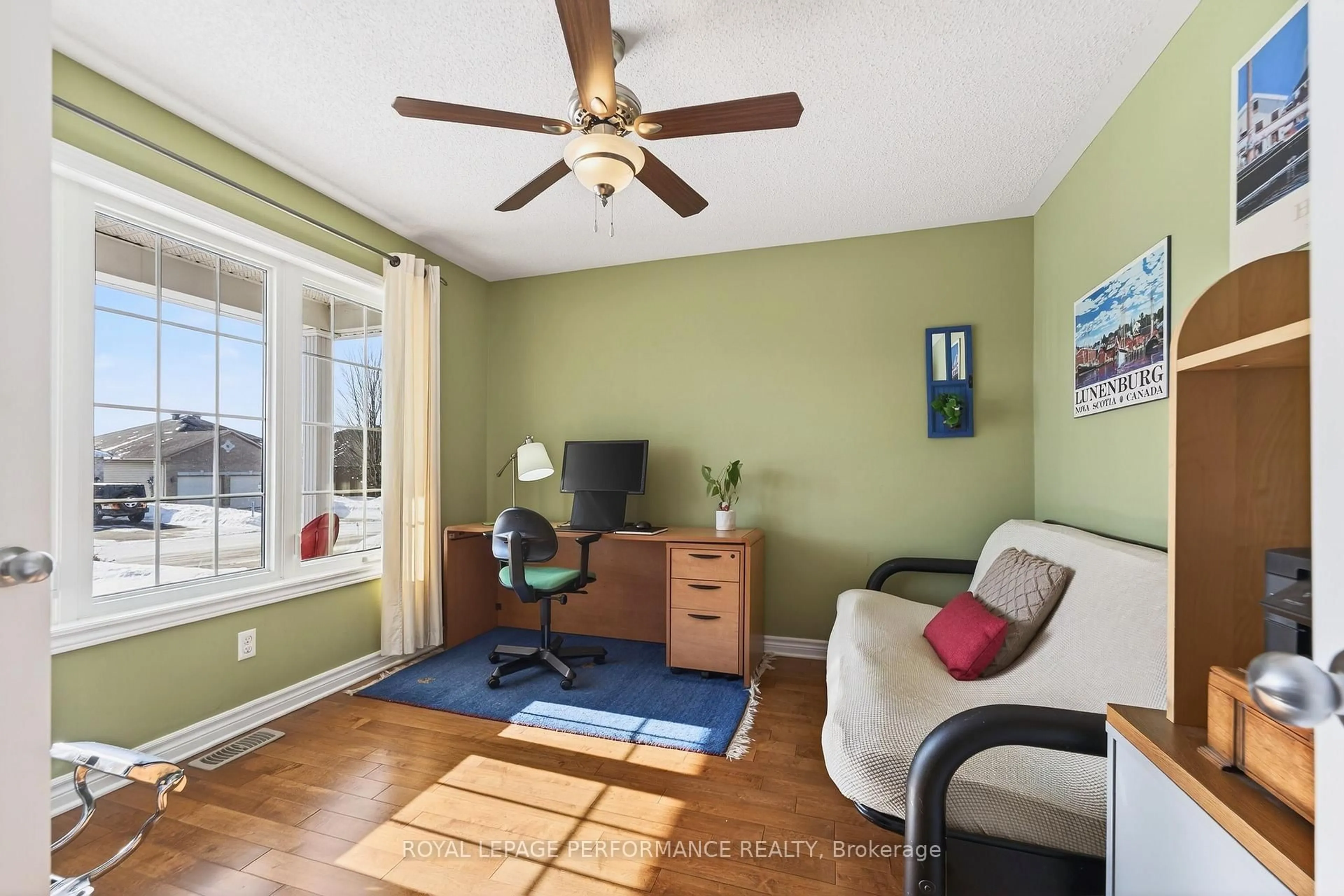 Living room with furniture, wood/laminate floor for 639 Robert Hill St, Almonte Ontario K0A 1A0