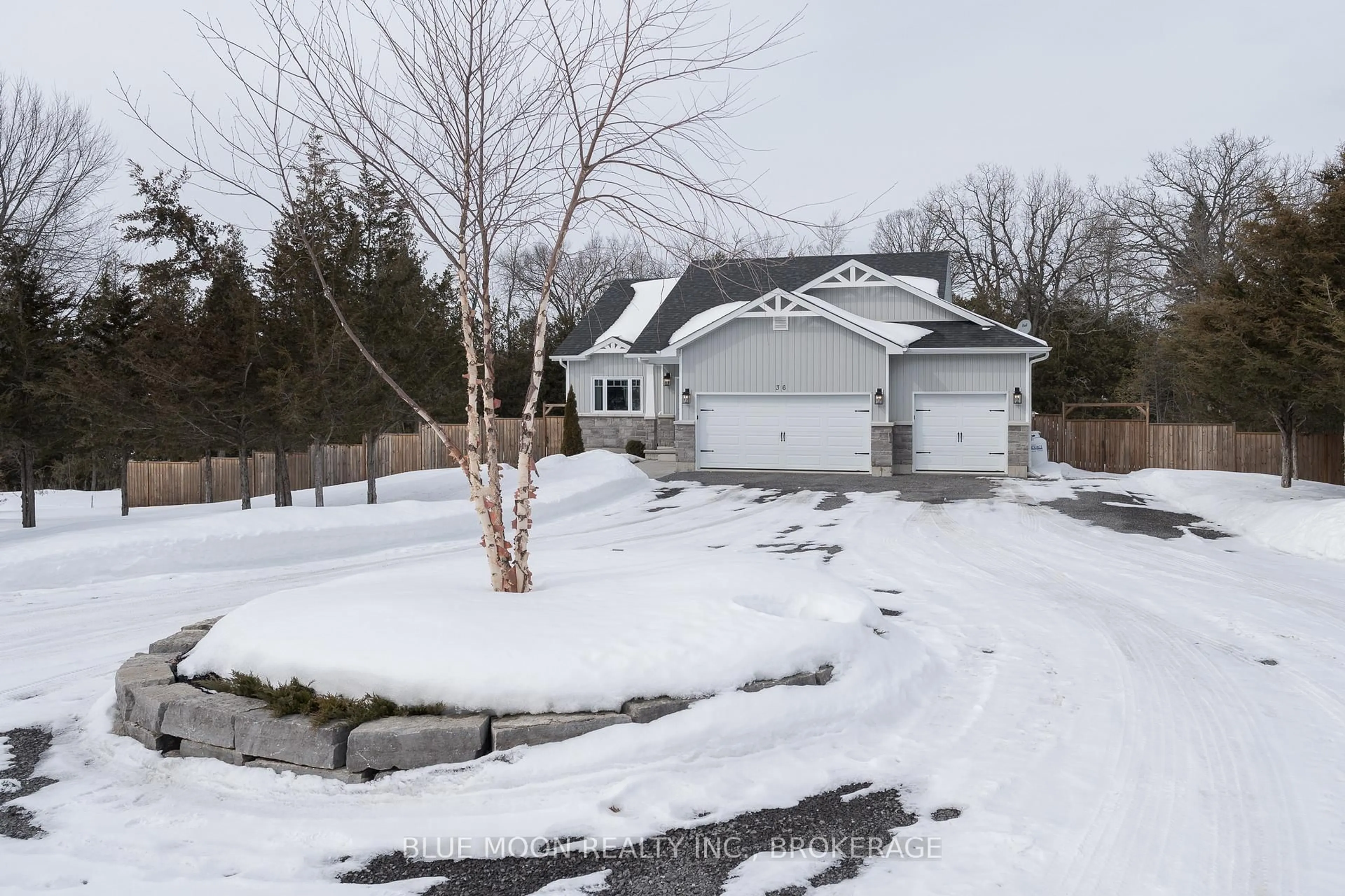 A pic from outside/outdoor area/front of a property/back of a property/a pic from drone, street for 36 Riverwood Cove, Yarker Ontario K0K 3N0