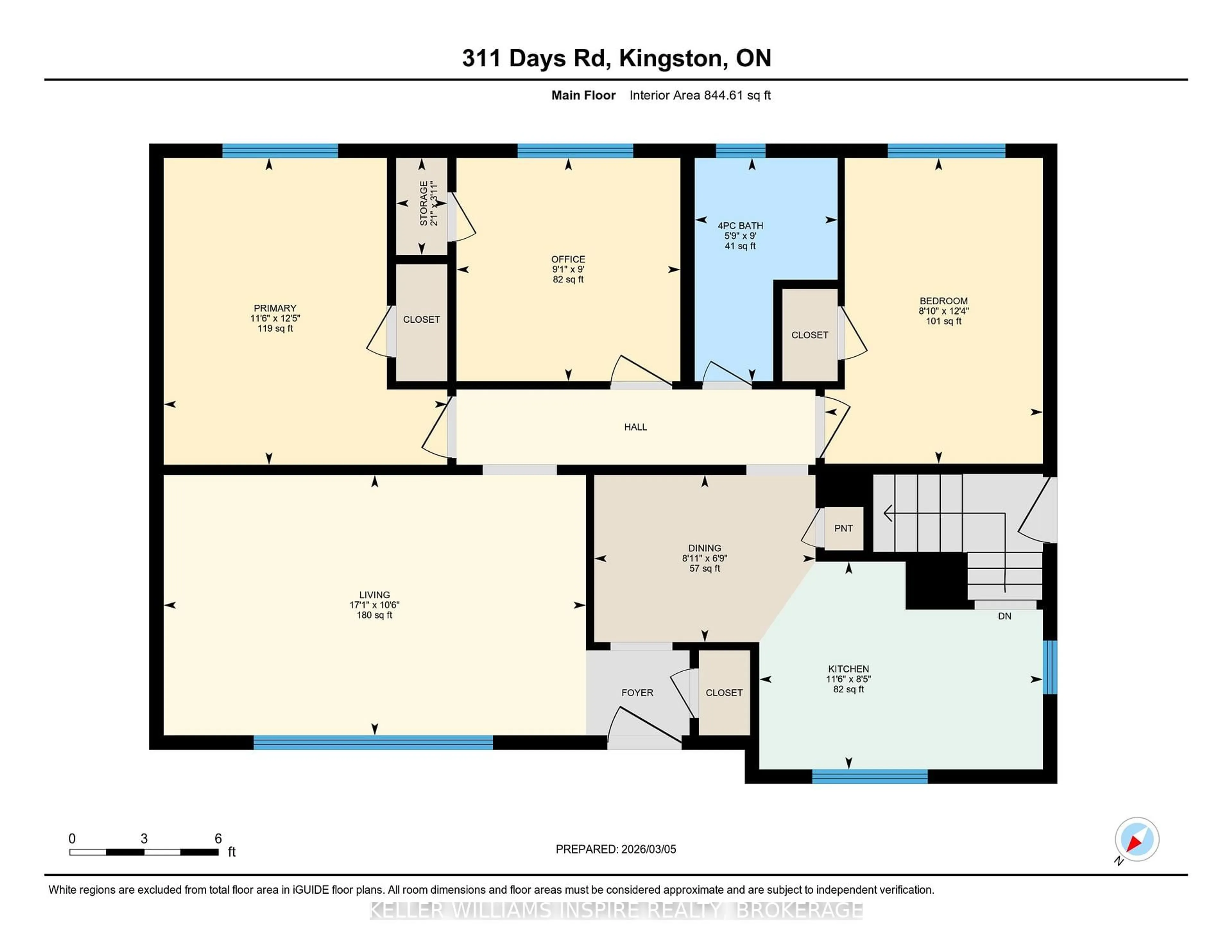 Floor plan for 311 Days Rd, Kingston Ontario K7M 3R4