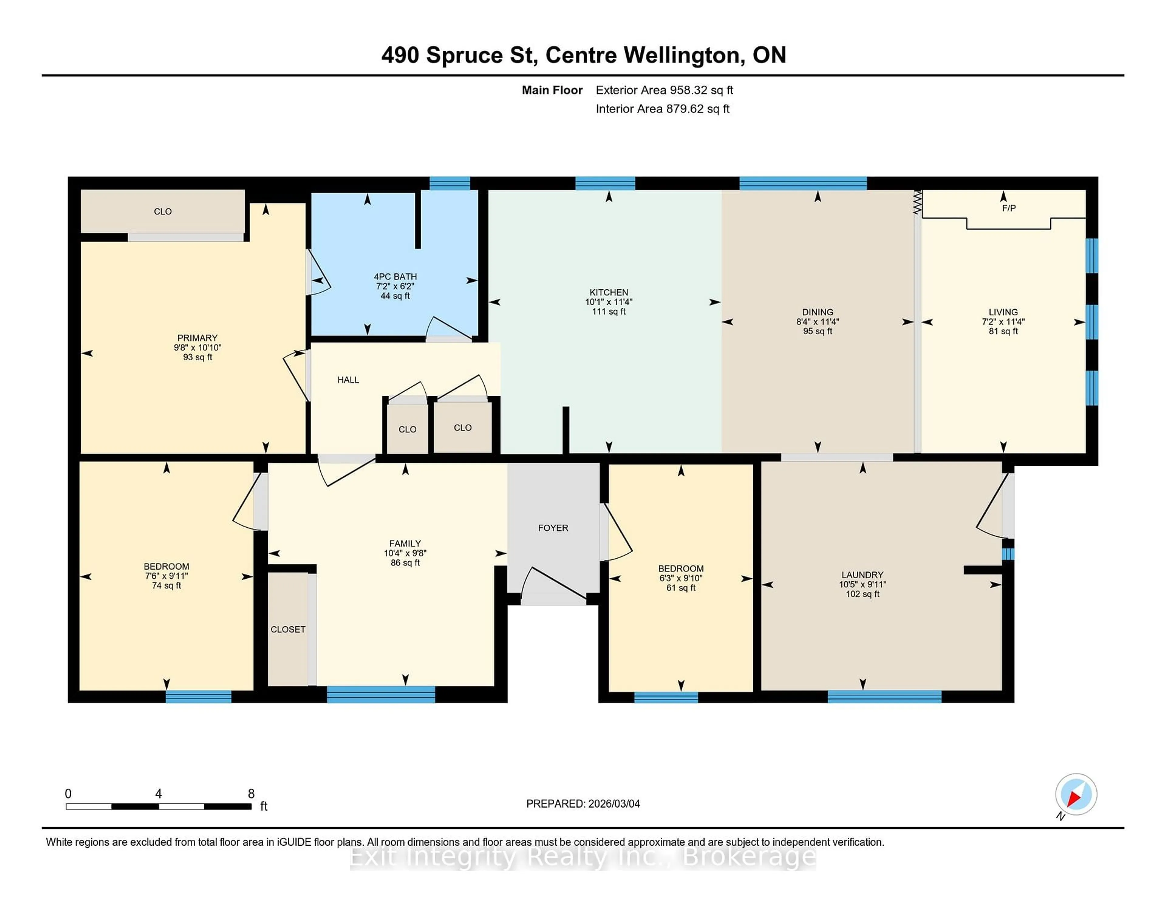 Floor plan for 490 Spruce St #Fergus, Centre Wellington Ontario N1M 2W5